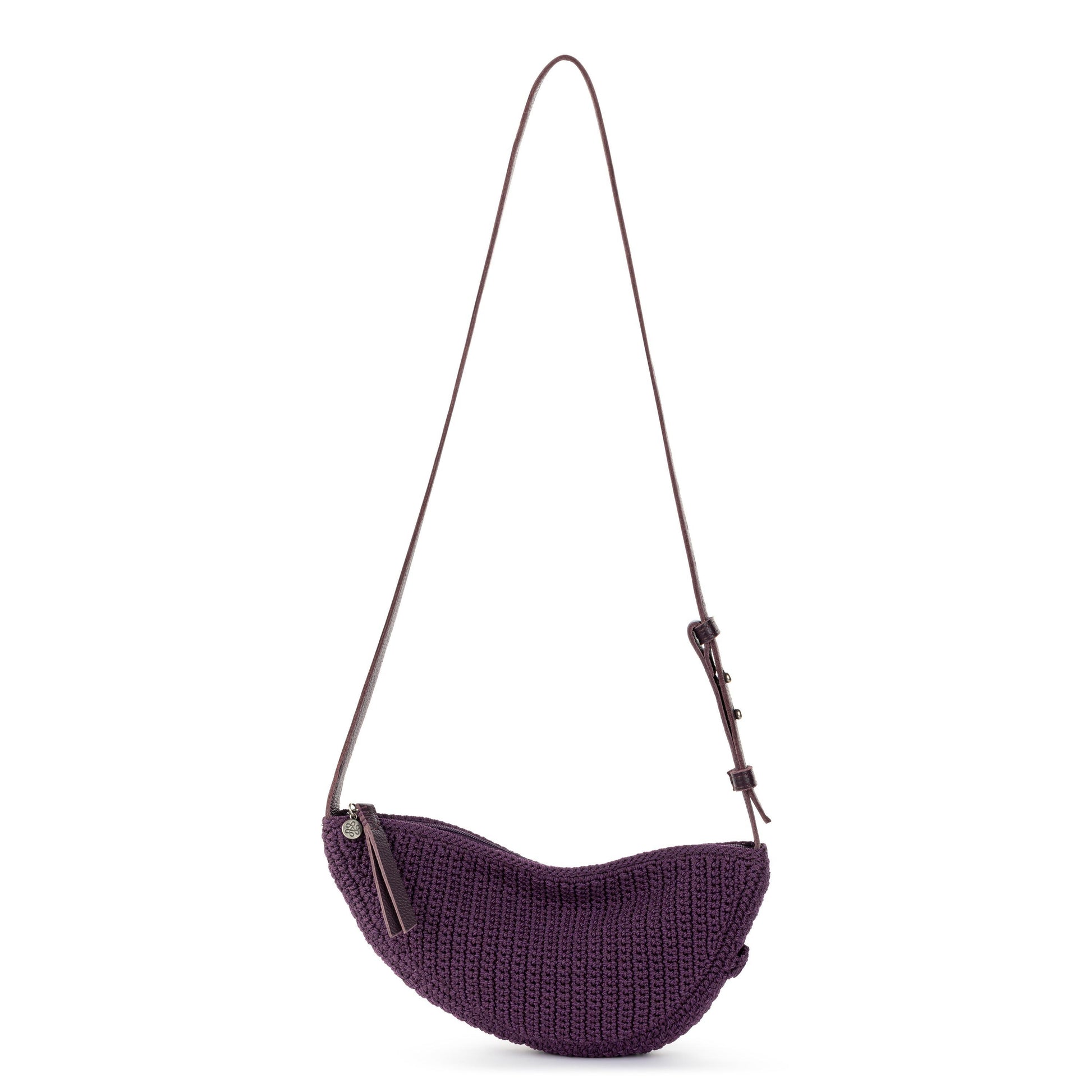The Sak Tess Sling Bag Crochet - |Aubergine|
