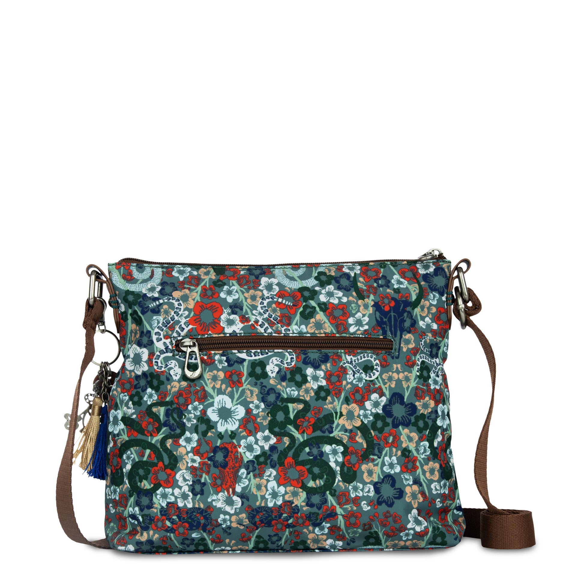 Sakroots Basic Crossbody EcoTwill - |Emerald Mojave Garden|