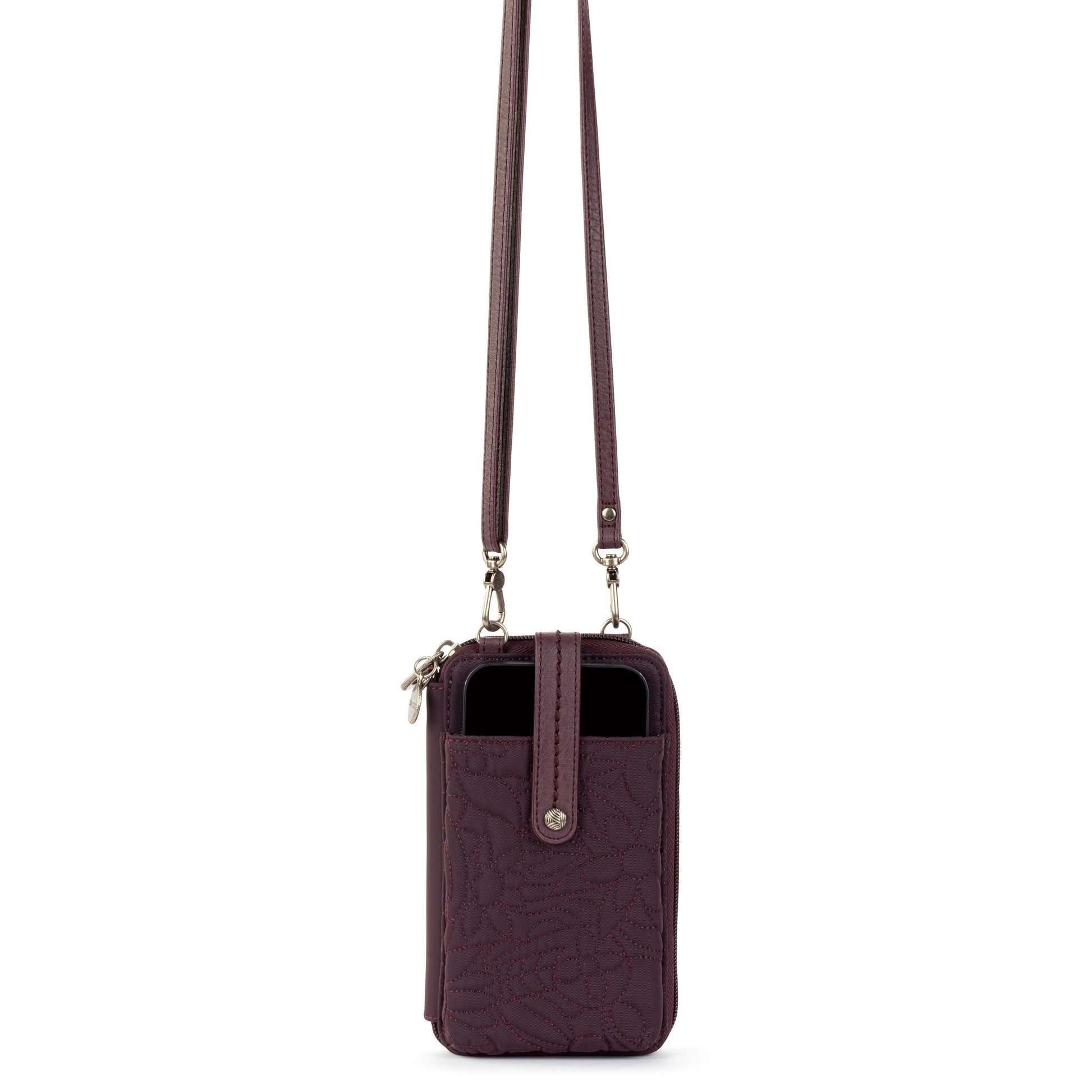 Sakroots Salinas Smartphone Crossbody EcoTwill - |Aubergine Spirit Desert Quilted|