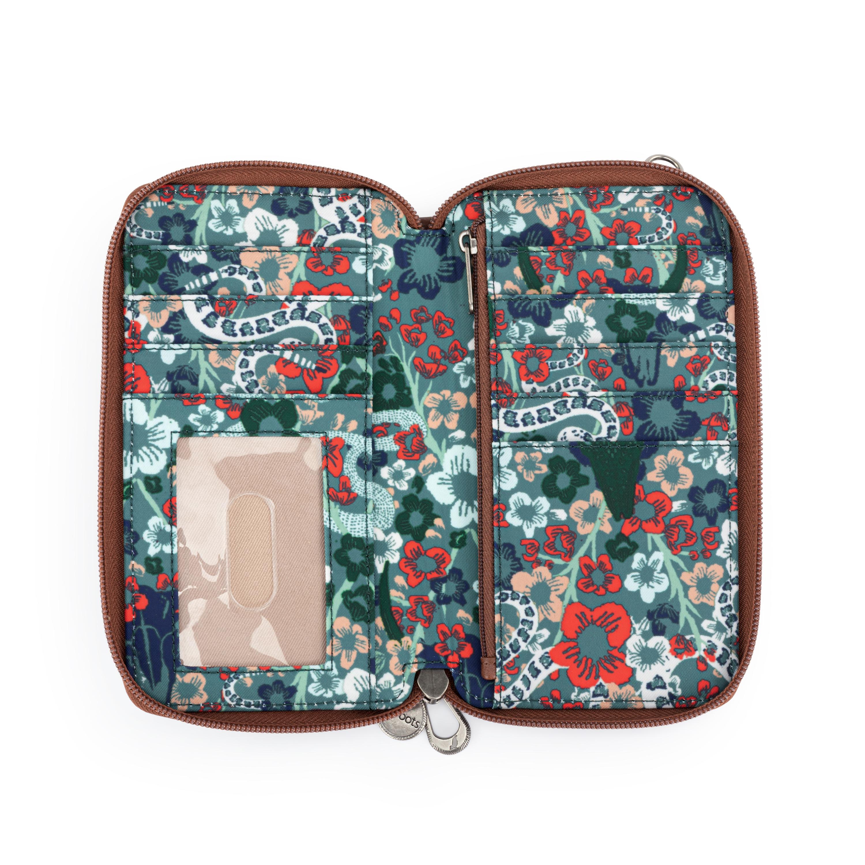 Sakroots Salinas Smartphone Wallet - EcoTwill - Emerald Mojave Garden