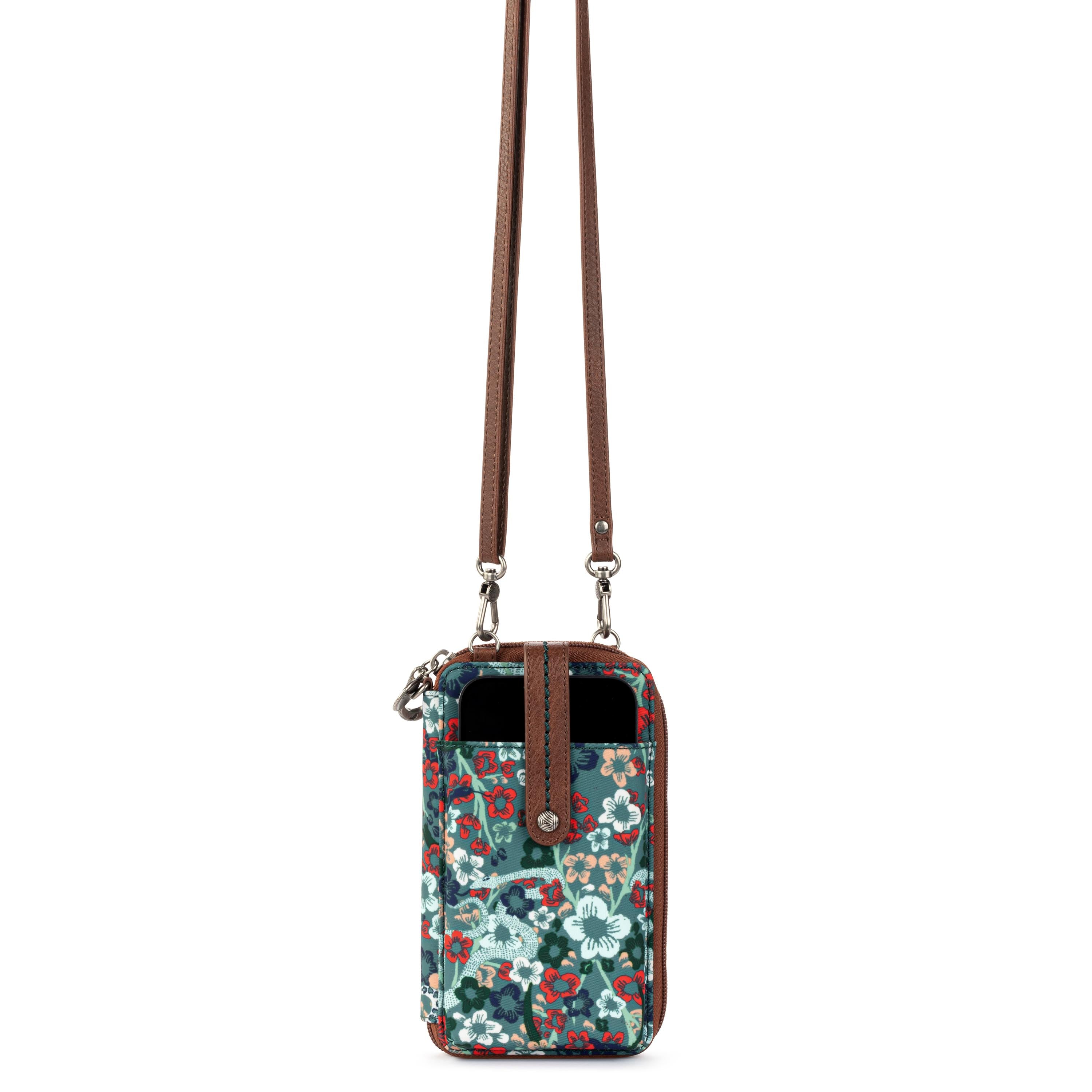 Sakroots Salinas Smartphone Wallet - EcoTwill - Emerald Mojave Garden