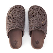 Bolinas Clog - Hand Crochet - Mushroom Medallion