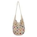 The Sak 120 Hobo - Hand Crochet - Natural Multi Flowers