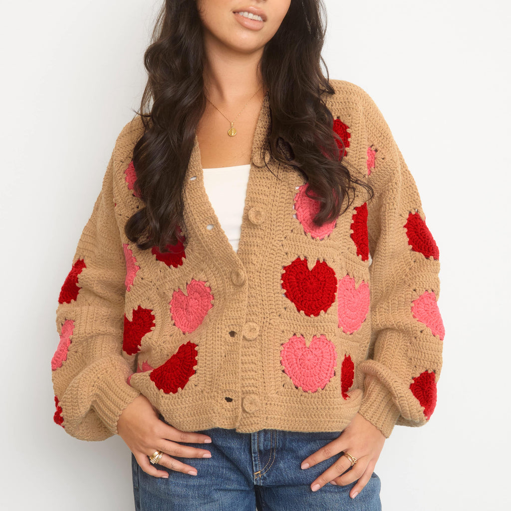 The Sak Haven Oversized Cardigan - Hand Crochet - Bamboo Heart