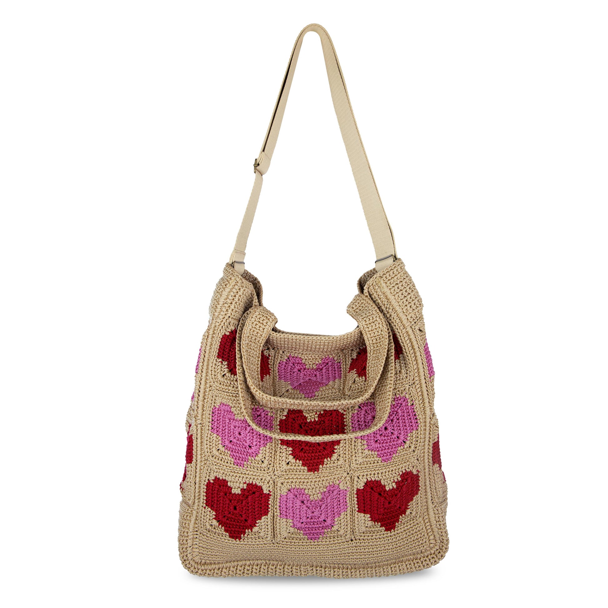 The Sak Lanie Market Tote Crochet - |Bamboo Heart|