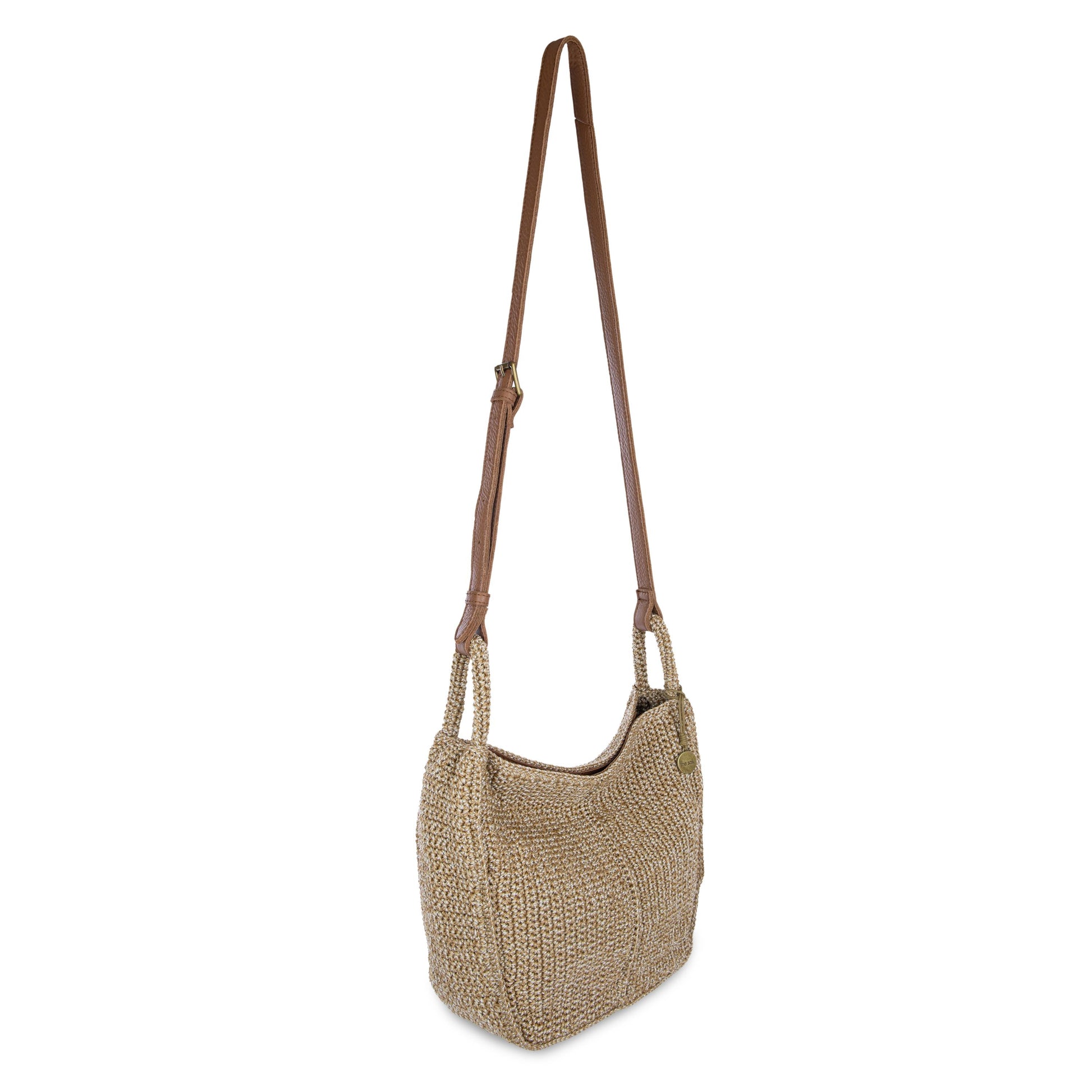 The Sak Los Feliz Slouchy Crossbody Crochet - |Bamboo Static|