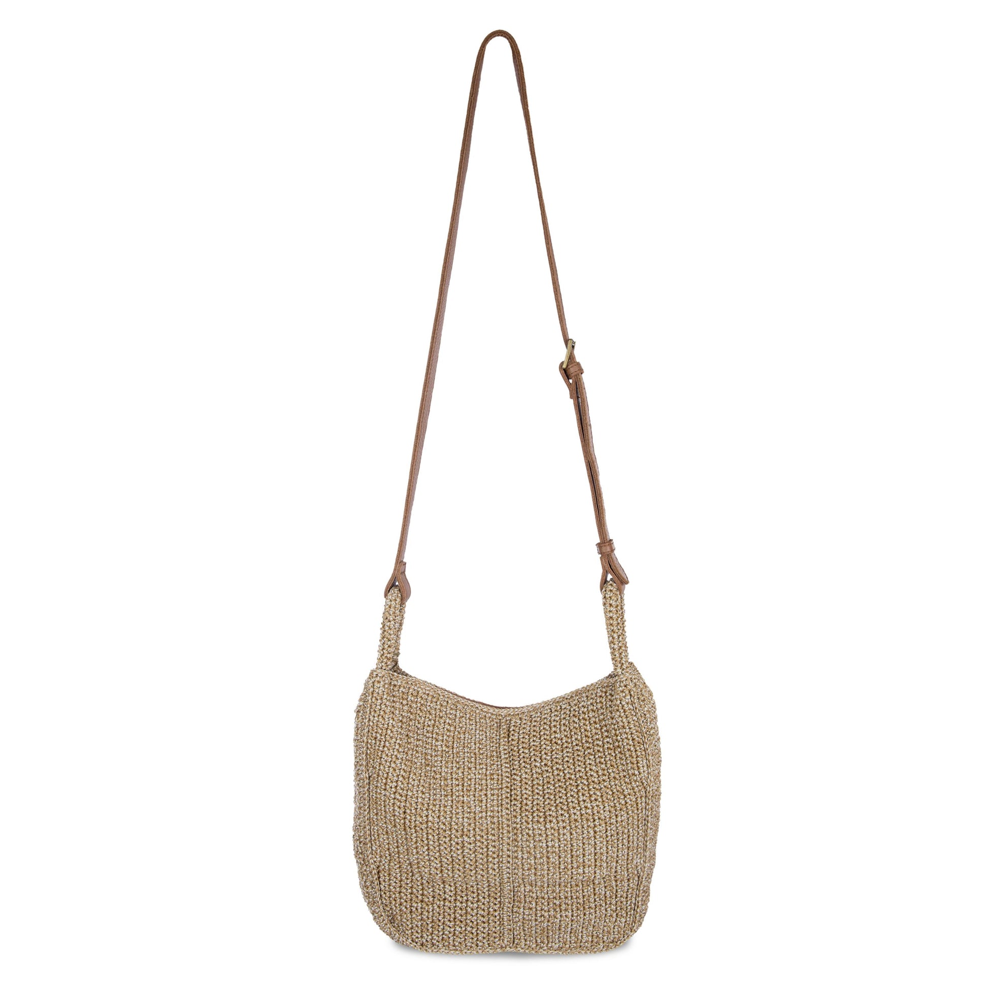 The Sak Los Feliz Slouchy Crossbody Crochet - |Bamboo Static|