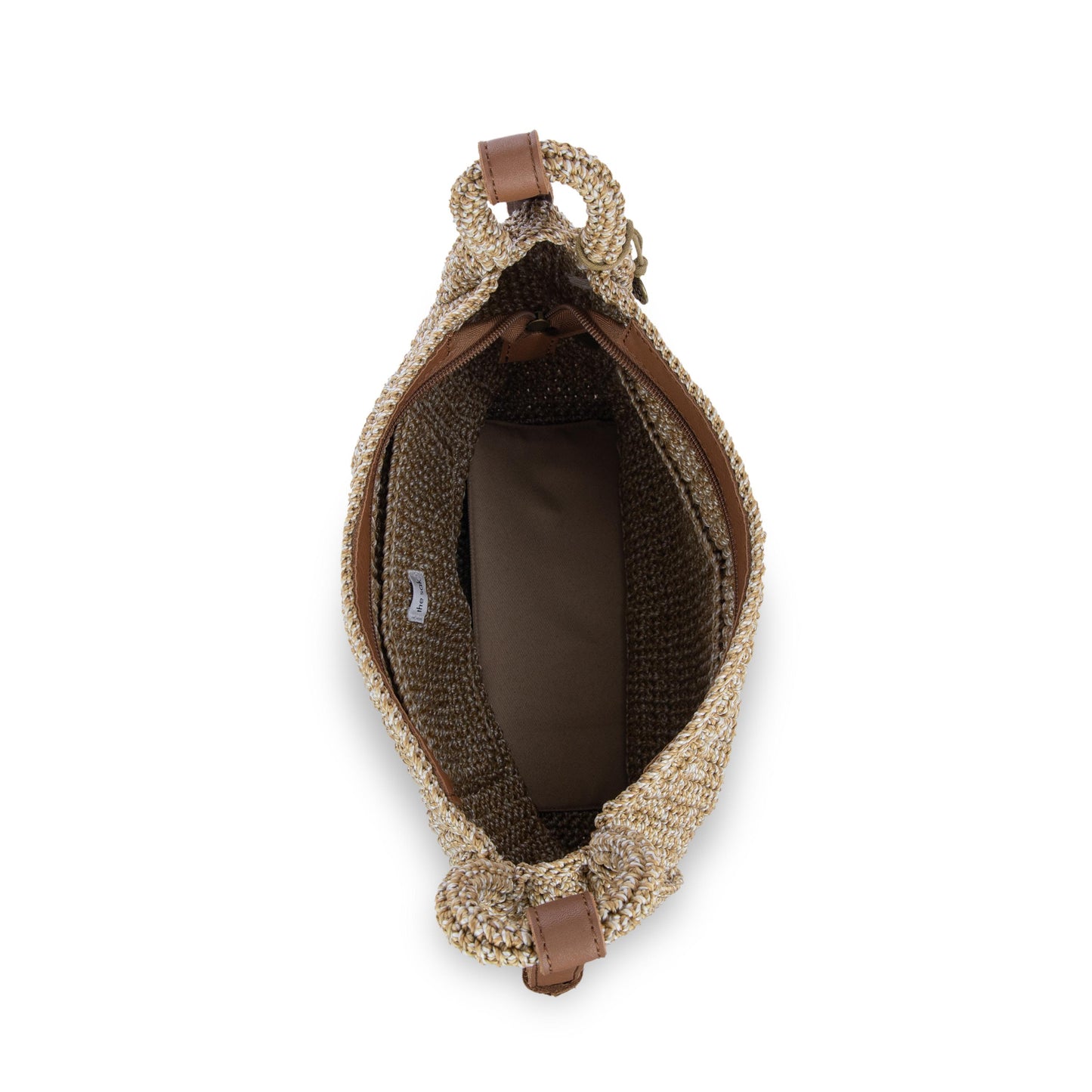 The Sak Los Feliz Slouchy Crossbody Crochet - |Bamboo Static|