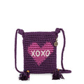 The Sak Demi Micro Bag - Hand Crochet - Aubergine XO