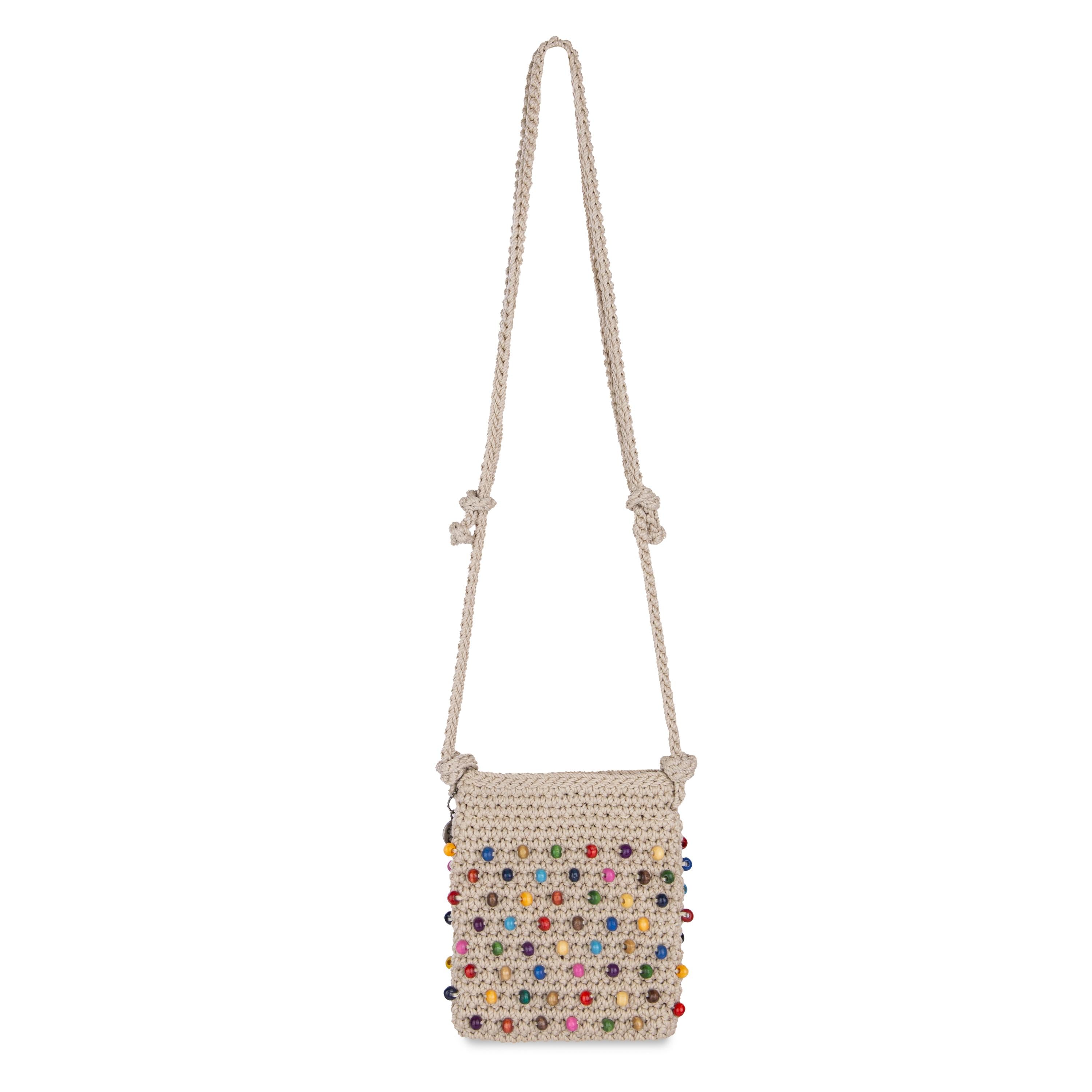 The Sak Demi Micro Bag - Hand Crochet - Ecru Bead