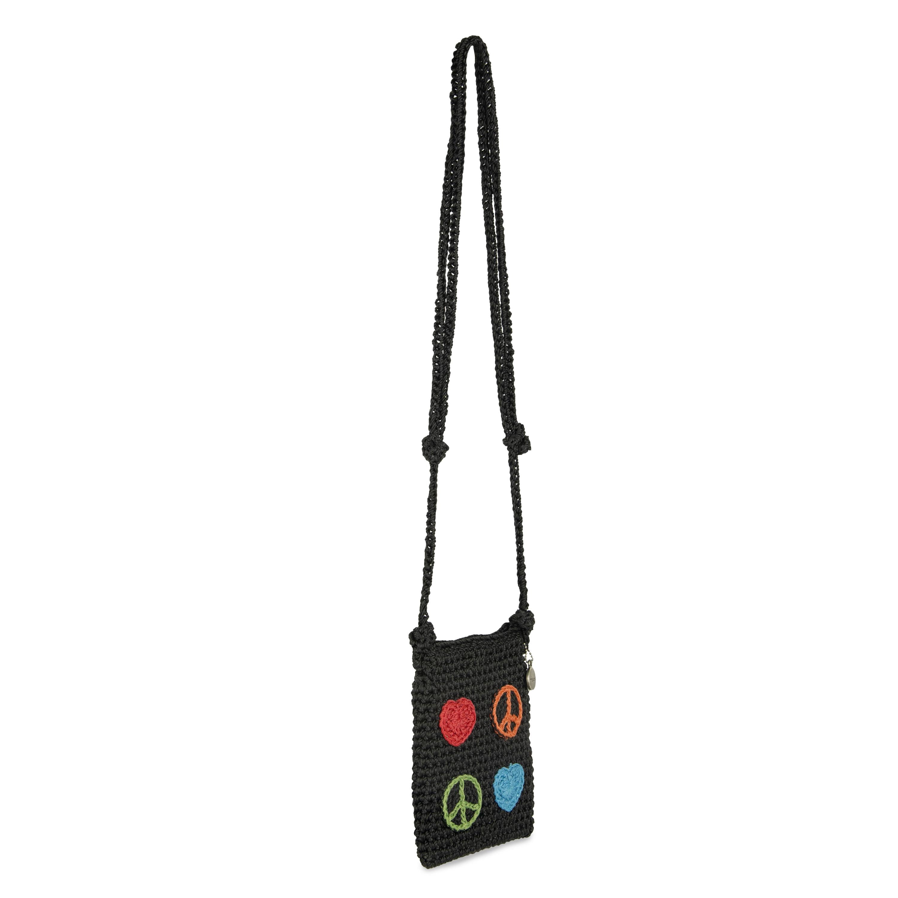 The Sak Demi Micro Bag - Hand Crochet - Black Peace And Love