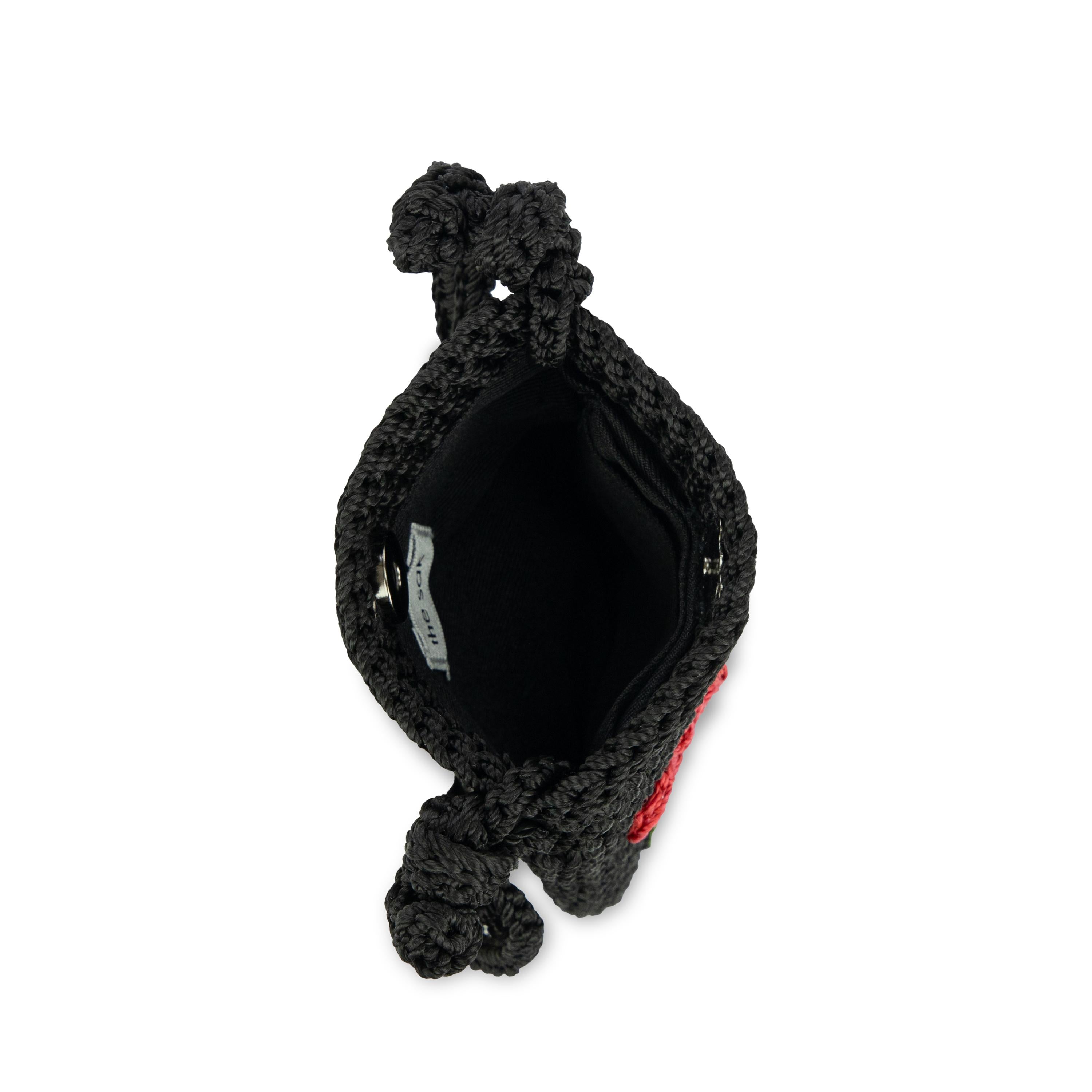 The Sak Demi Micro Bag - Hand Crochet - Black Peace And Love