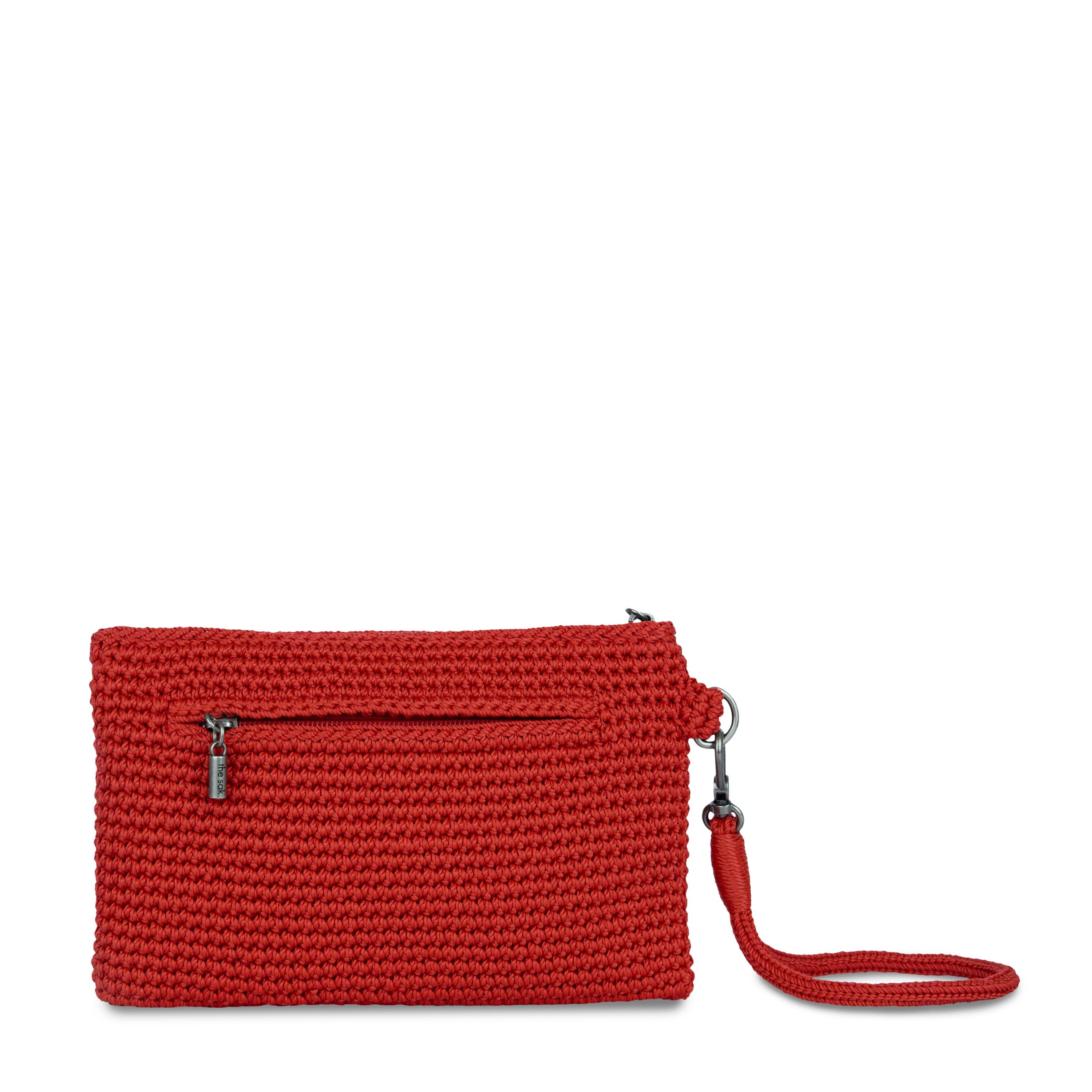 The Sak Vita Wristlet - Hand Crochet - Scarlet Heart
