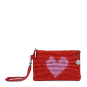 Vita Wristlet - Hand Crochet - Scarlet Heart