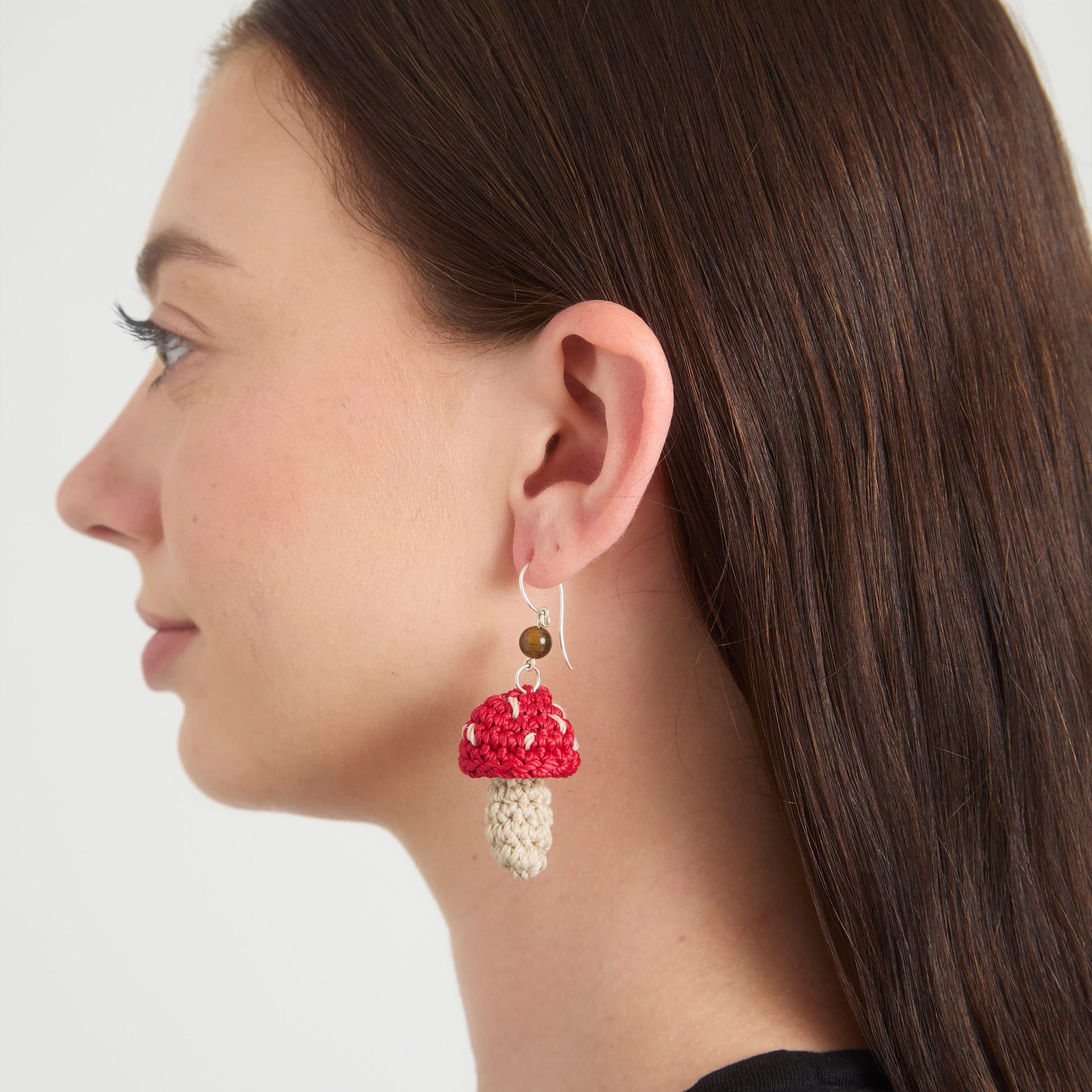 The Sak Cyrus Charm Earrings - |Red Mushroom|