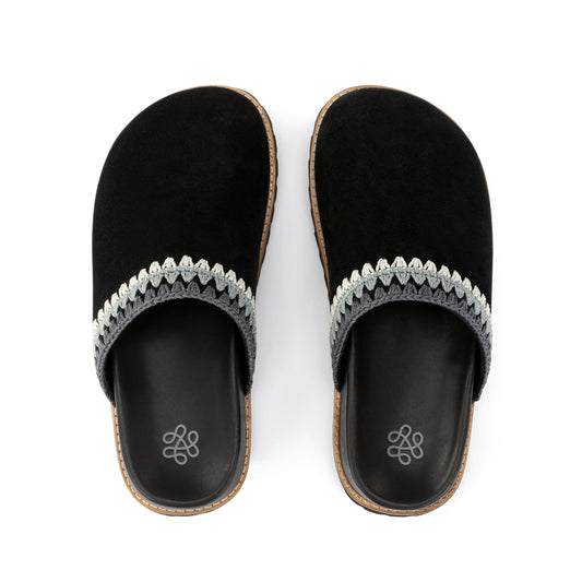 The Sak Bolinas Lug Sole Clog Leather - |Black Seminyak|