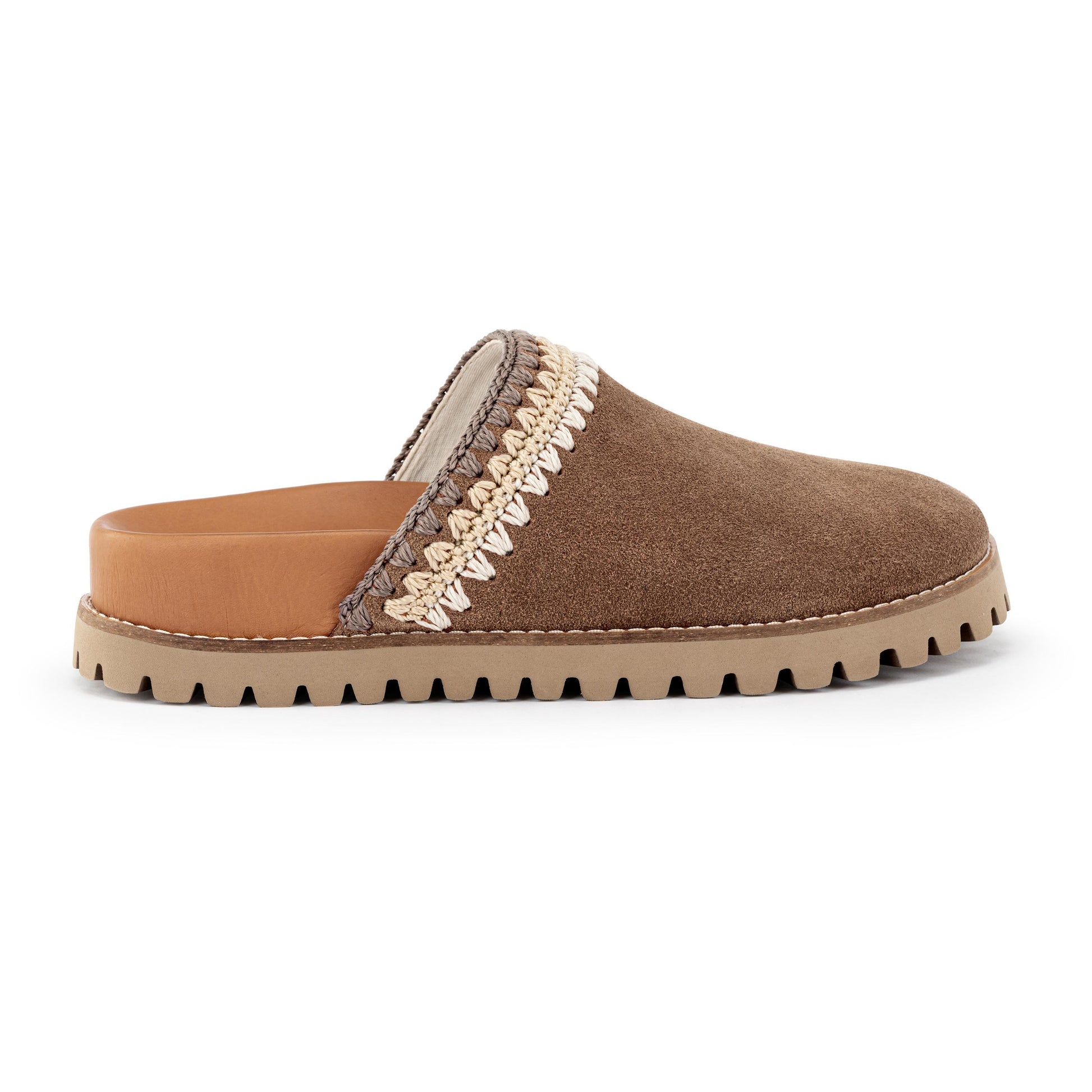 The Sak Bolinas Lug Sole Clog Leather - Tobacco Seminyak