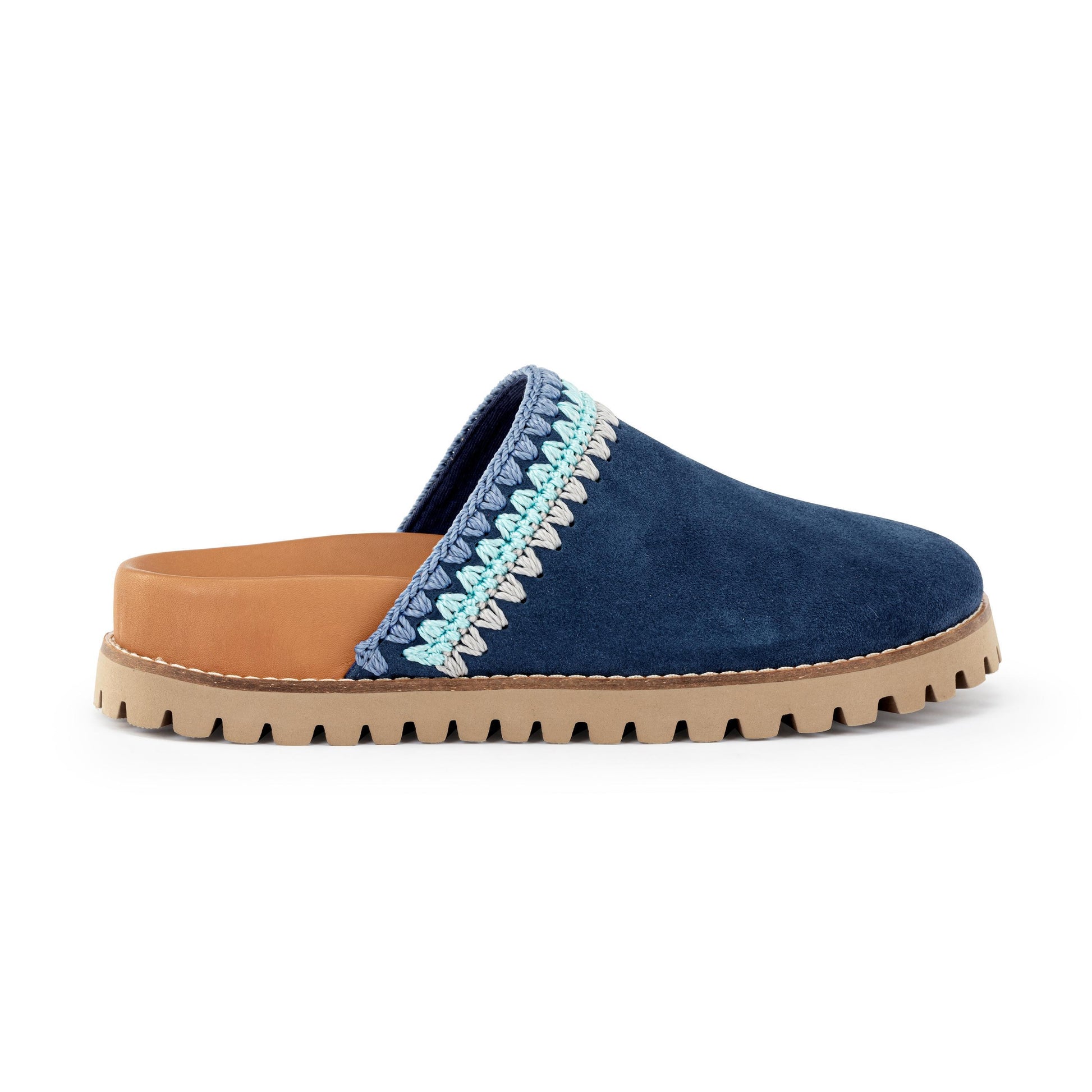 The Sak Bolinas Lug Sole Clog Leather - Indigo Seminyak