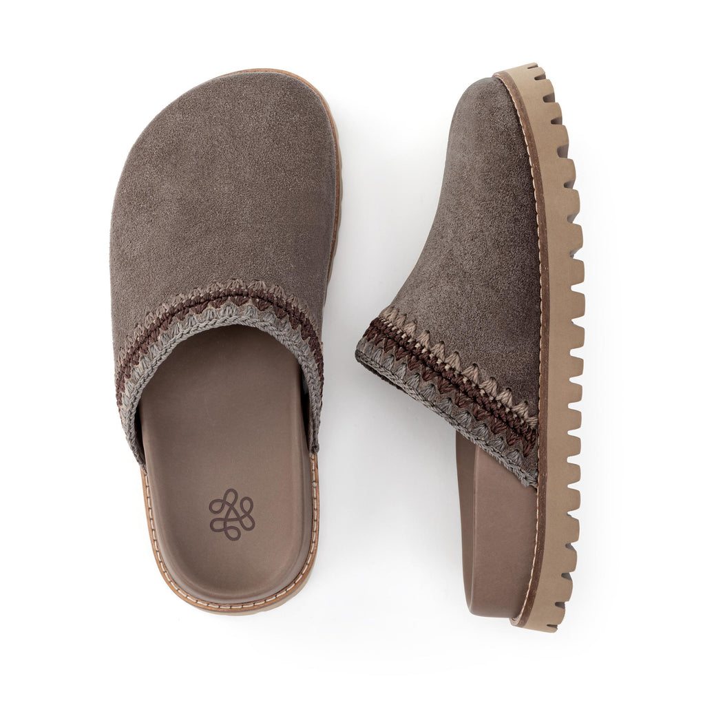 The Sak Bolinas Lug Sole Clog - Leather - Mushroom Seminyak