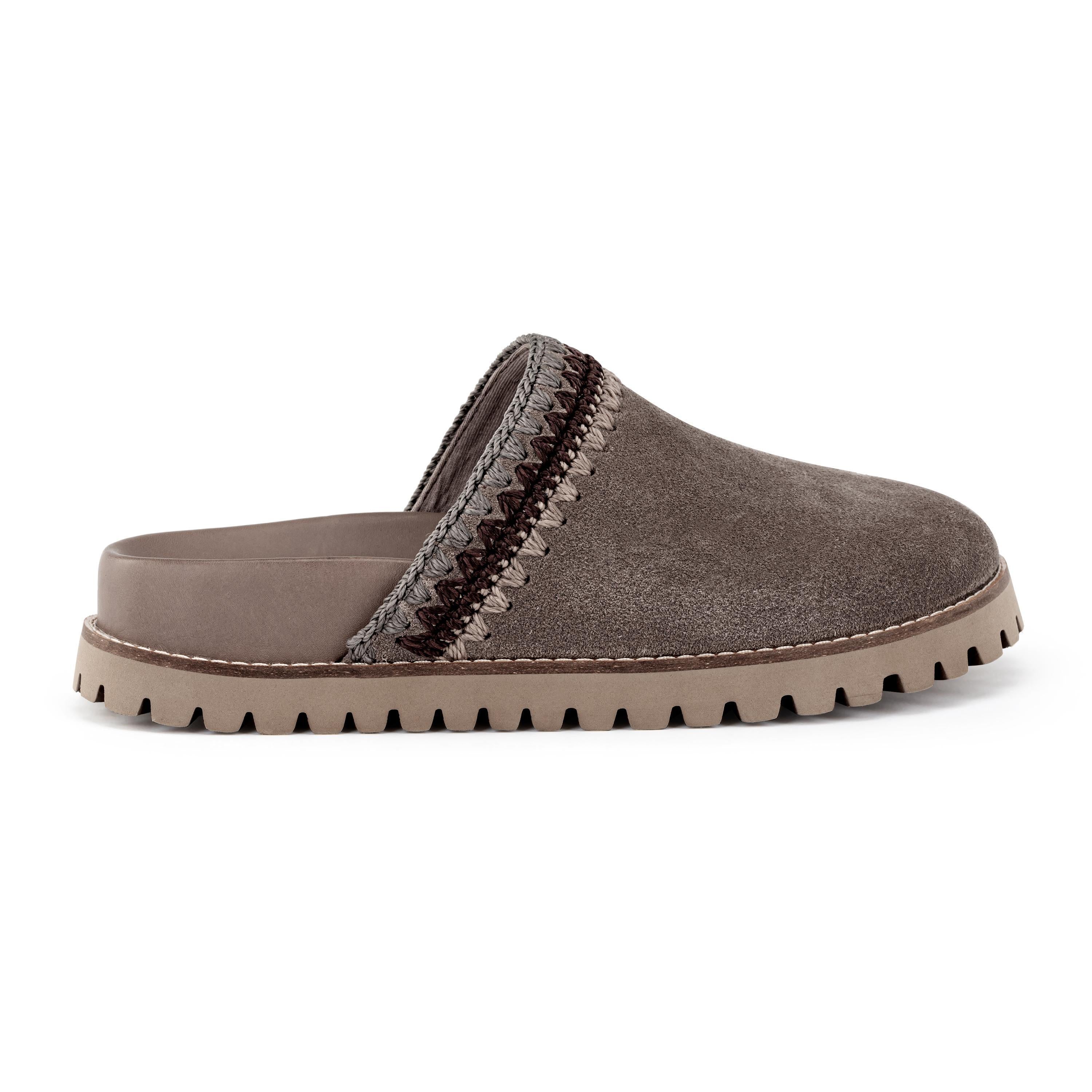 The Sak Bolinas Lug Sole Clog - Leather - Mushroom Seminyak