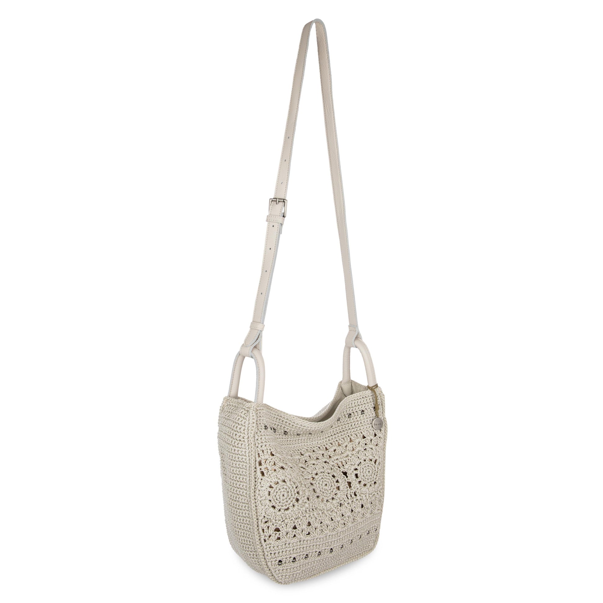 The Sak Los Feliz Slouchy Crossbody Crochet - |Natural Medallion|