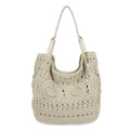 The Sak Los Feliz Large Tote - Hand Crochet - Natural Medallion