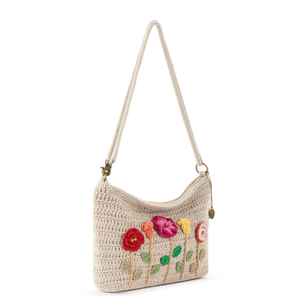 The Sak Lumi Crossbody - Hand Crochet - Flower Ecru