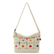 Lumi Crossbody - Hand Crochet - Natural Multi Flowers