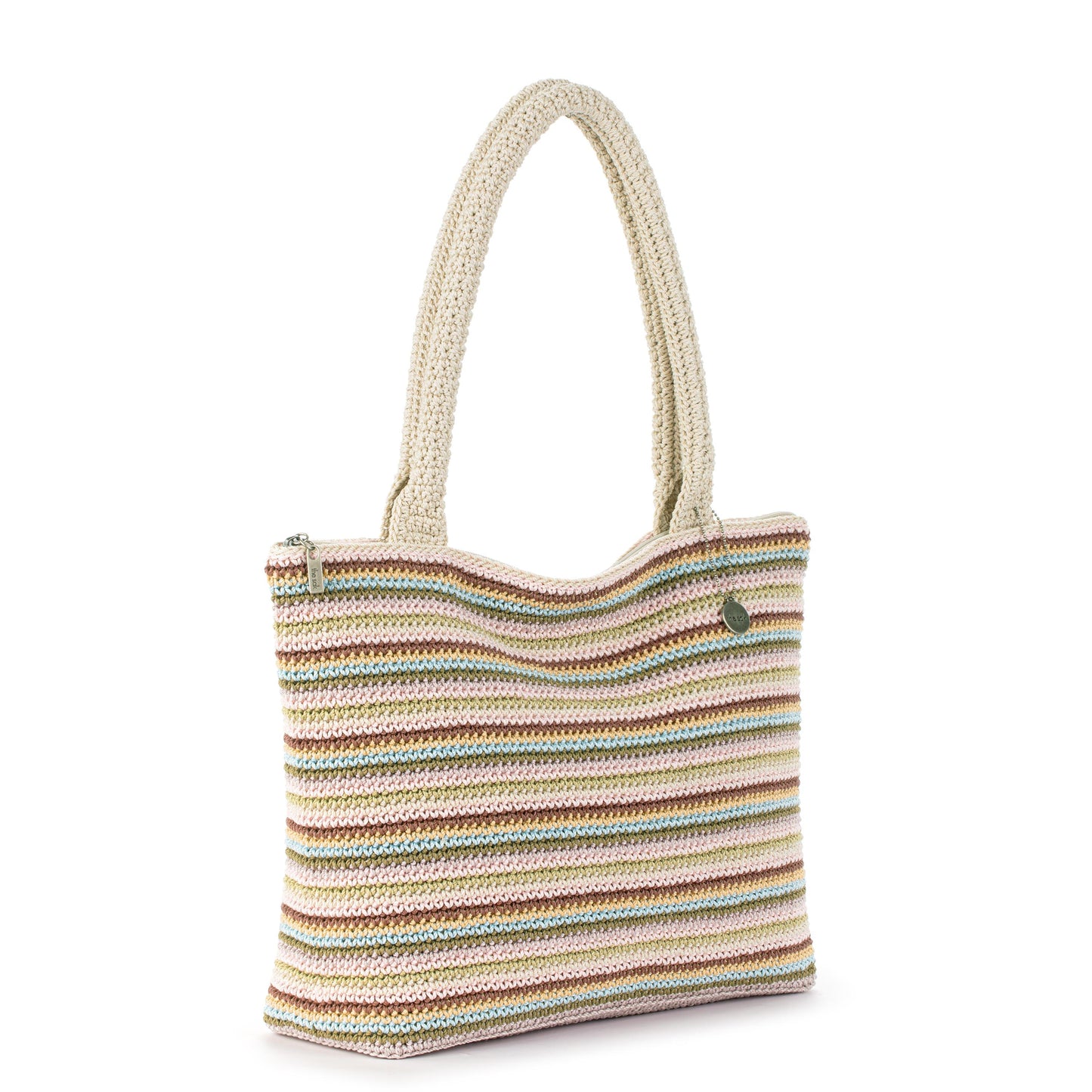 The Sak Crafted Classics Carryall Crochet - |Pink Multi Stripe|