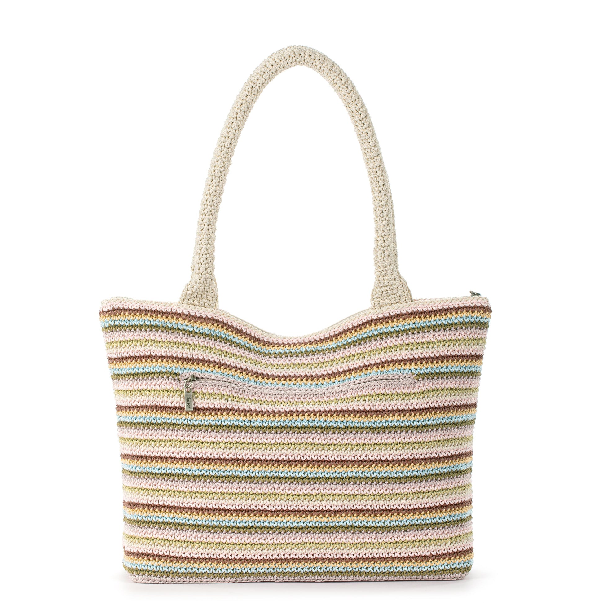 The Sak Crafted Classics Carryall Crochet - |Pink Multi Stripe|