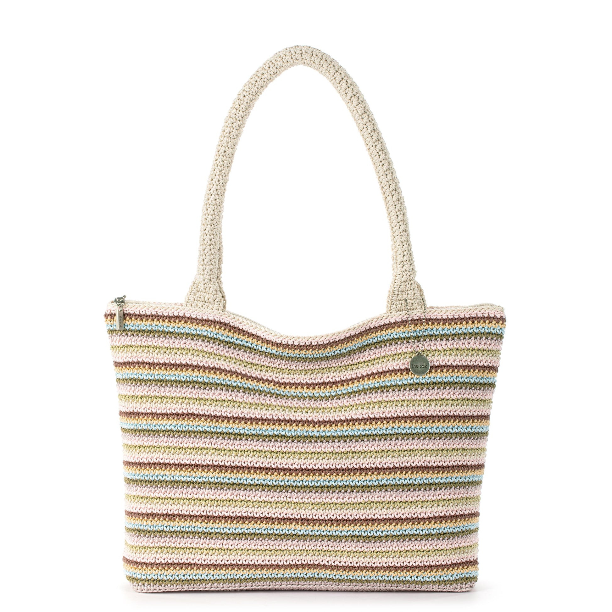 The Sak Crafted Classics Carryall Crochet - |Pink Multi Stripe|