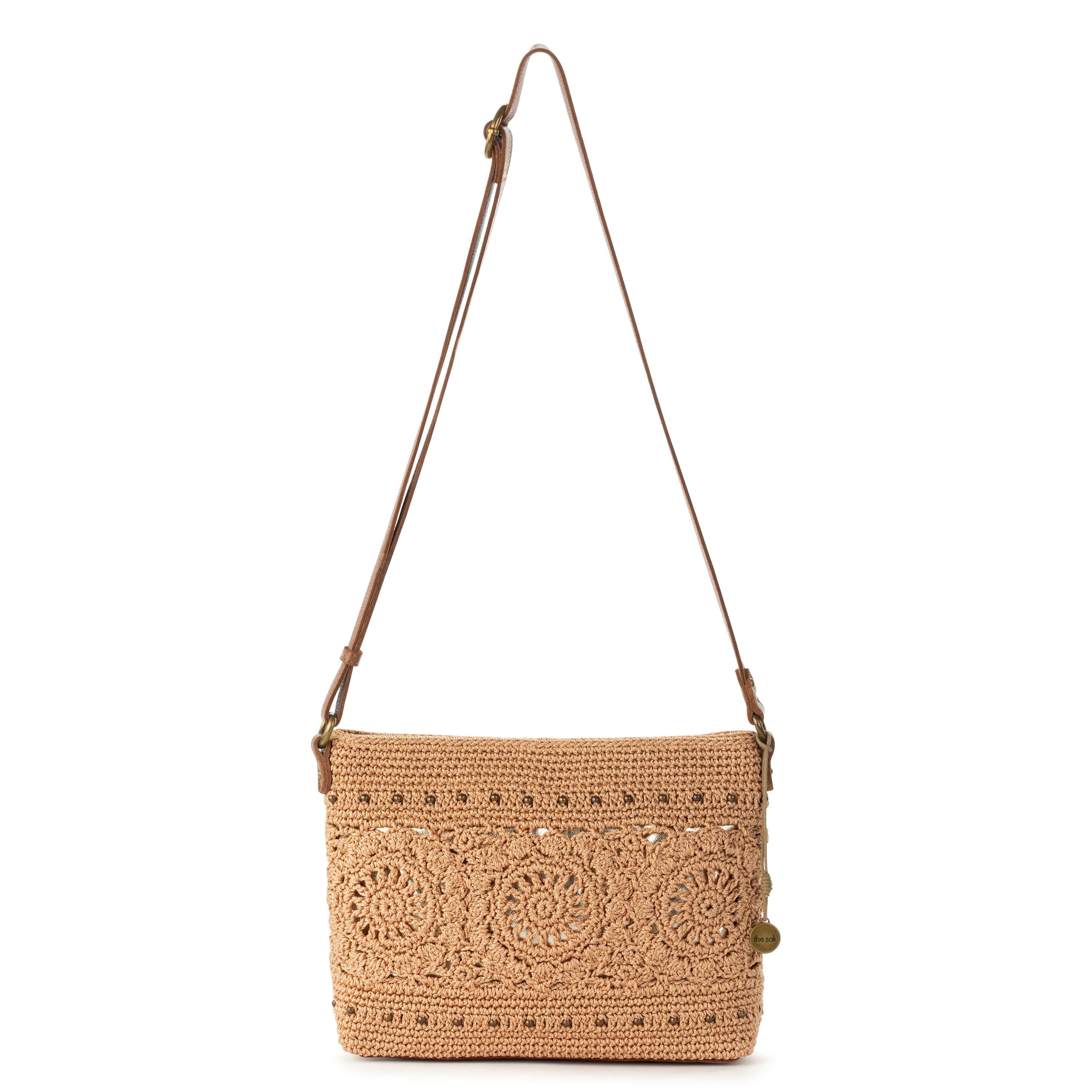 The Sak Melrose Crossbody - Hand Crochet - Bamboo Medallion