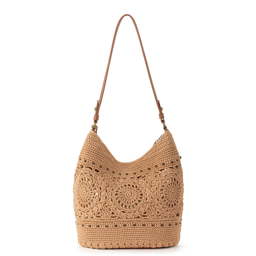 The Sak Sequoia Hobo - Hand Crochet - Bamboo Medallion