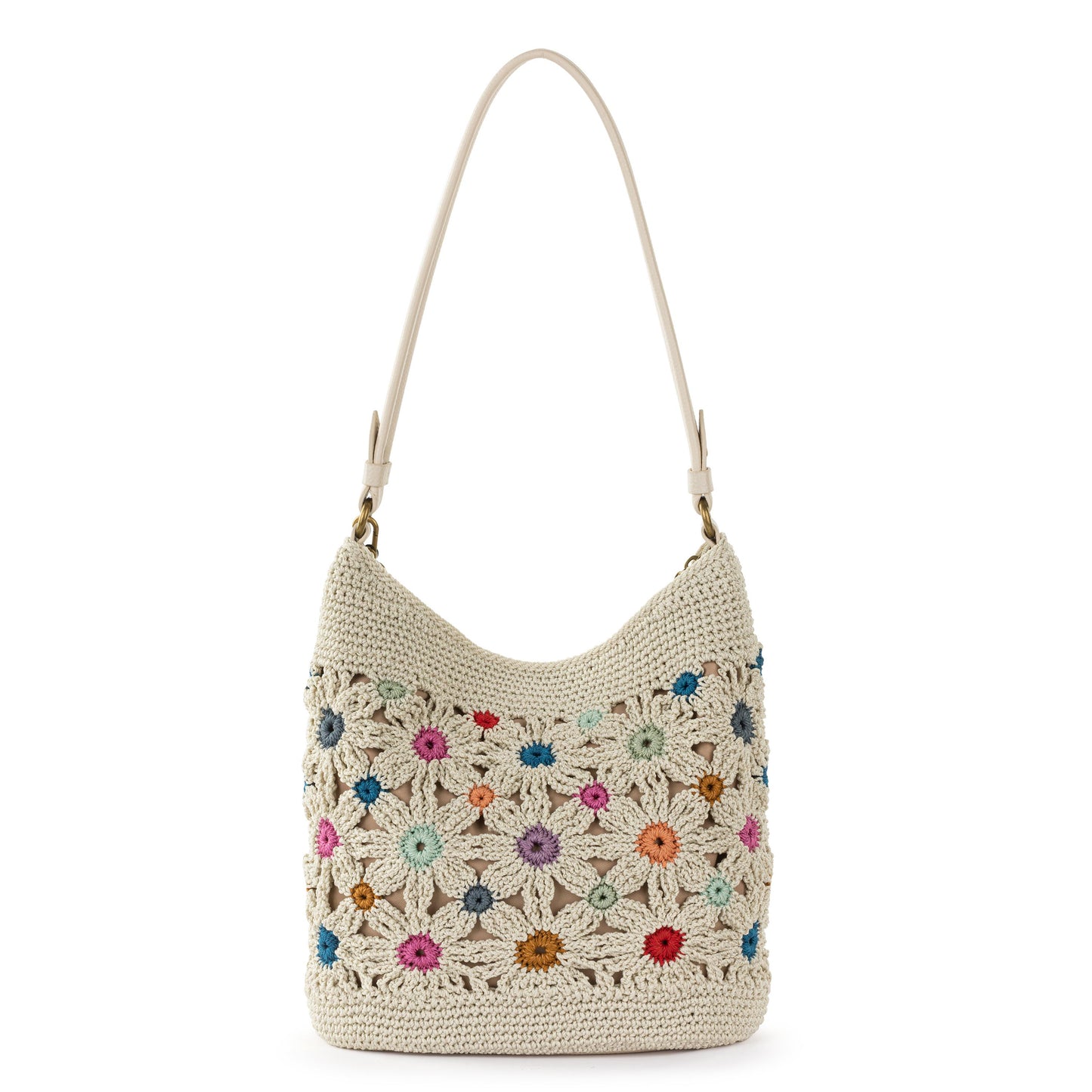 The Sak Sequoia Hobo Crochet - |Natural Multi Flower|