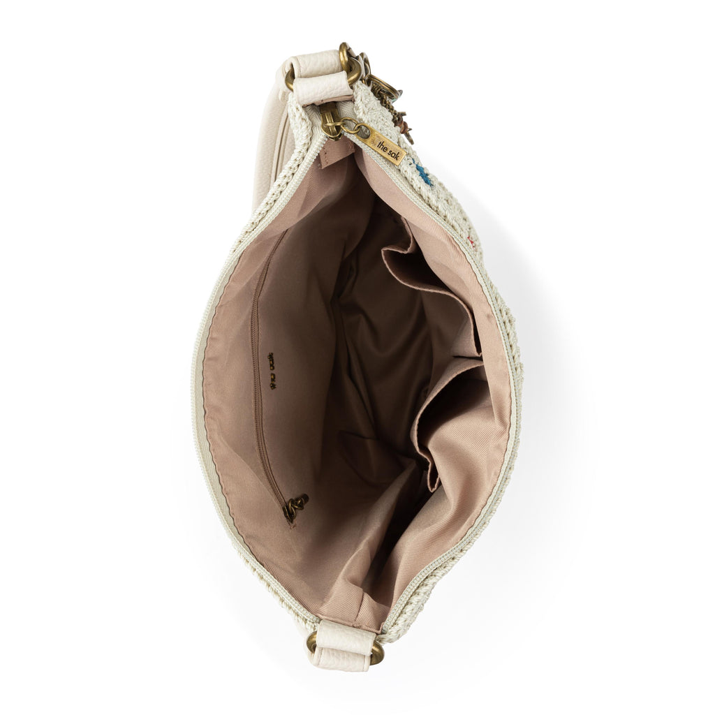 The Sak Sequoia Hobo - Hand Crochet - Natural Multi Flowers