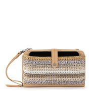 Iris Smartphone Wallet - Hand Crochet - Sand Stripe
