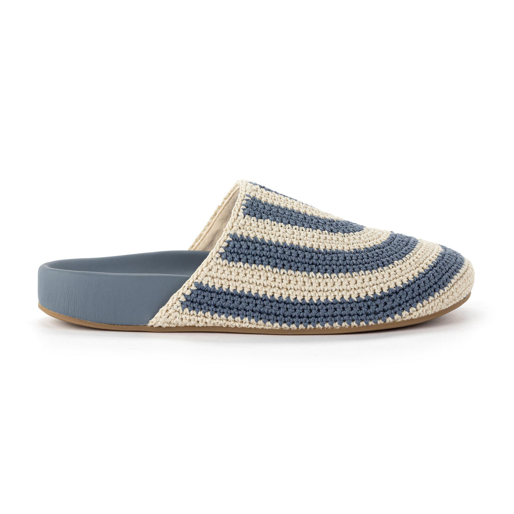 The Sak Bolinas Clog - Hand Crochet - Maritime Stripe