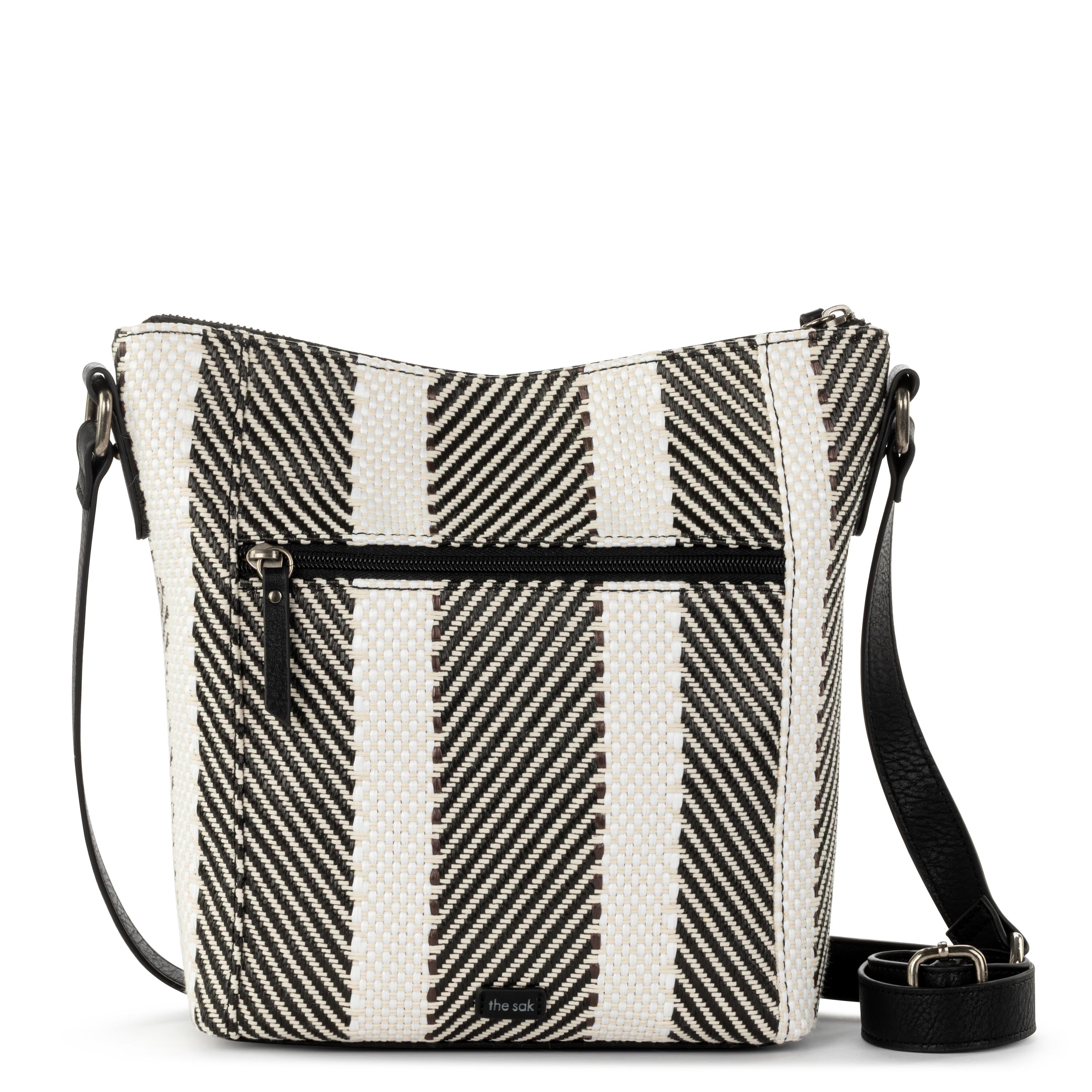 The Sak Ashland Crossbody - Straw - Black and White Soulful Desert Woven