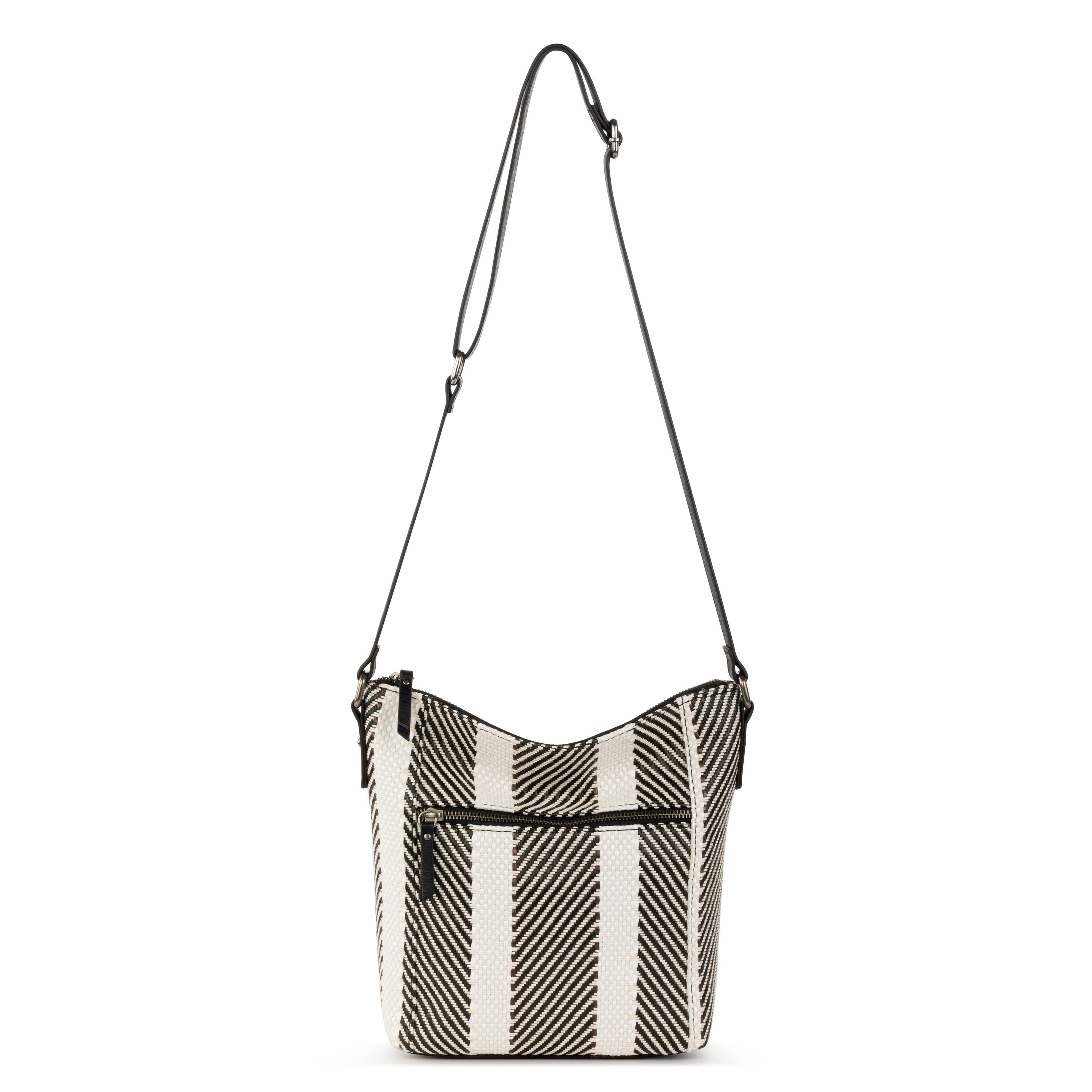 The Sak Ashland Crossbody - Straw - Black and White Soulful Desert Woven