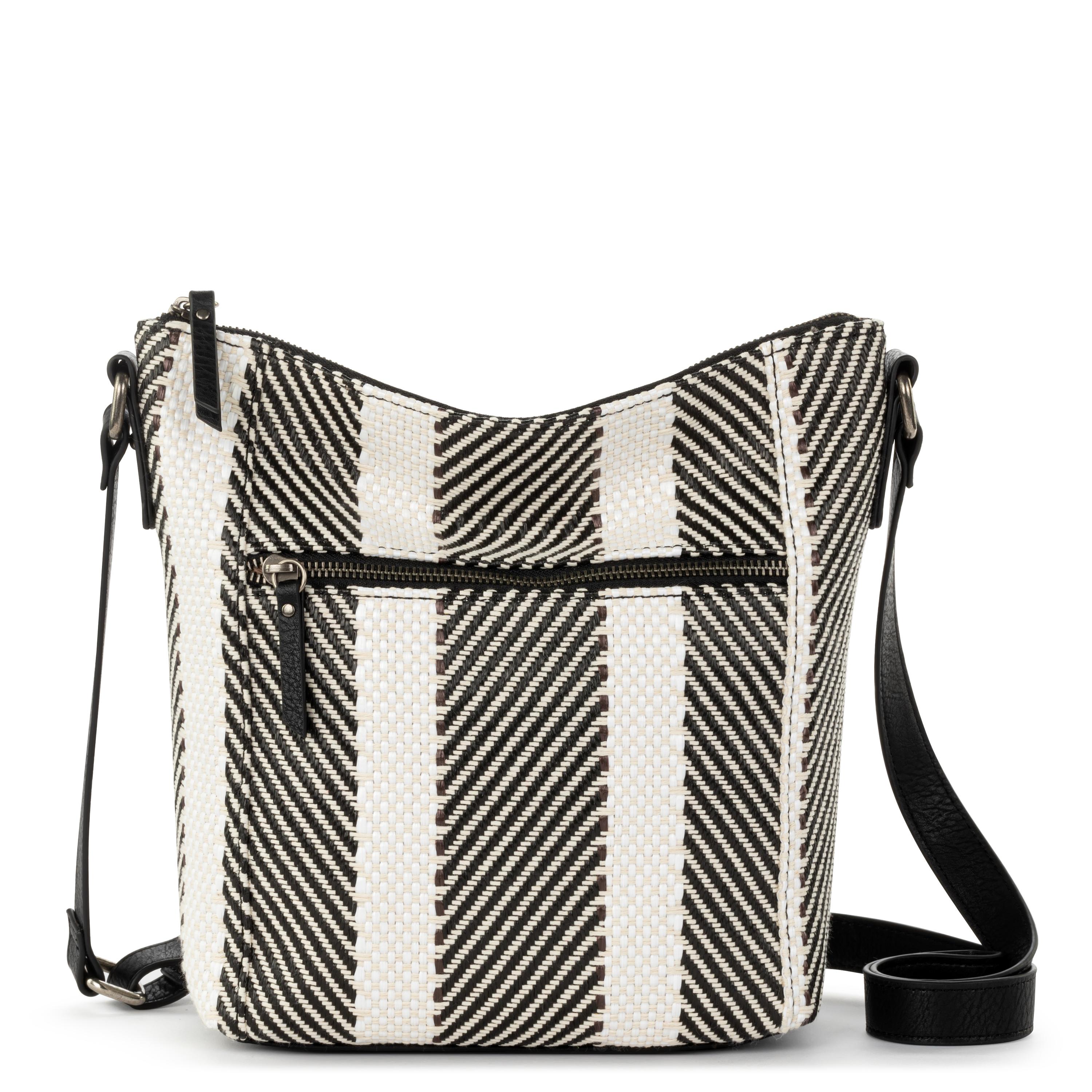 The Sak Ashland Crossbody - Straw - Black and White Soulful Desert Woven