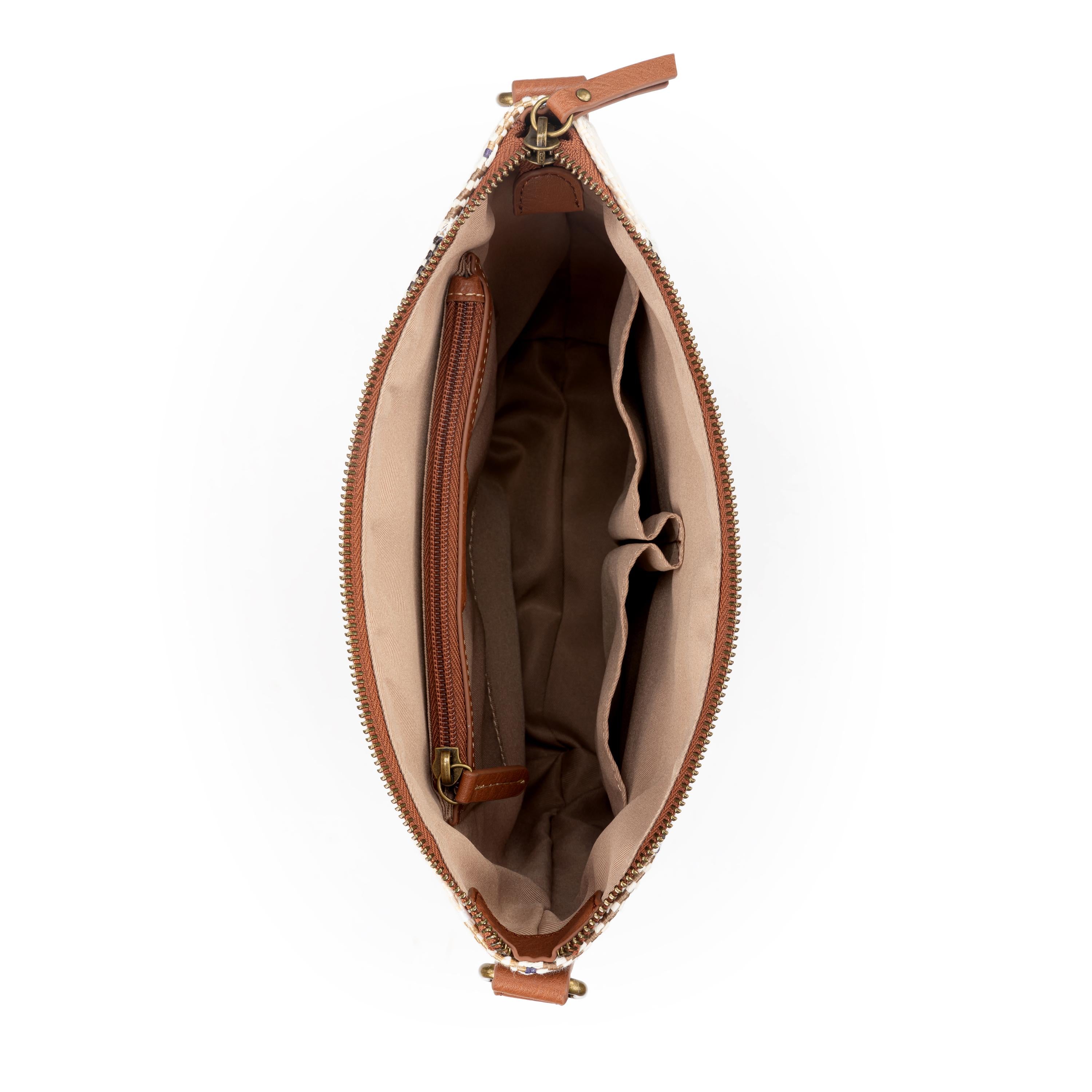 The Sak Ashland Crossbody - Straw - Tobacco Batik World Woven