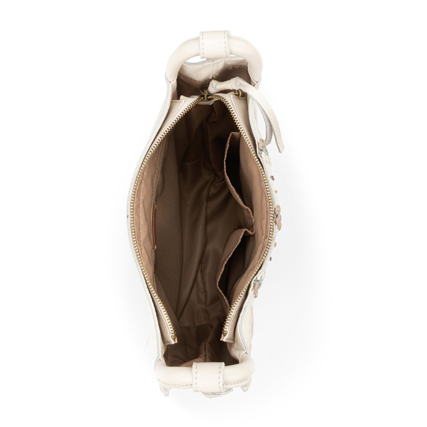 The Sak Los Feliz Slouchy Crossbody Leather - |Stone Neutral Seminyak|
