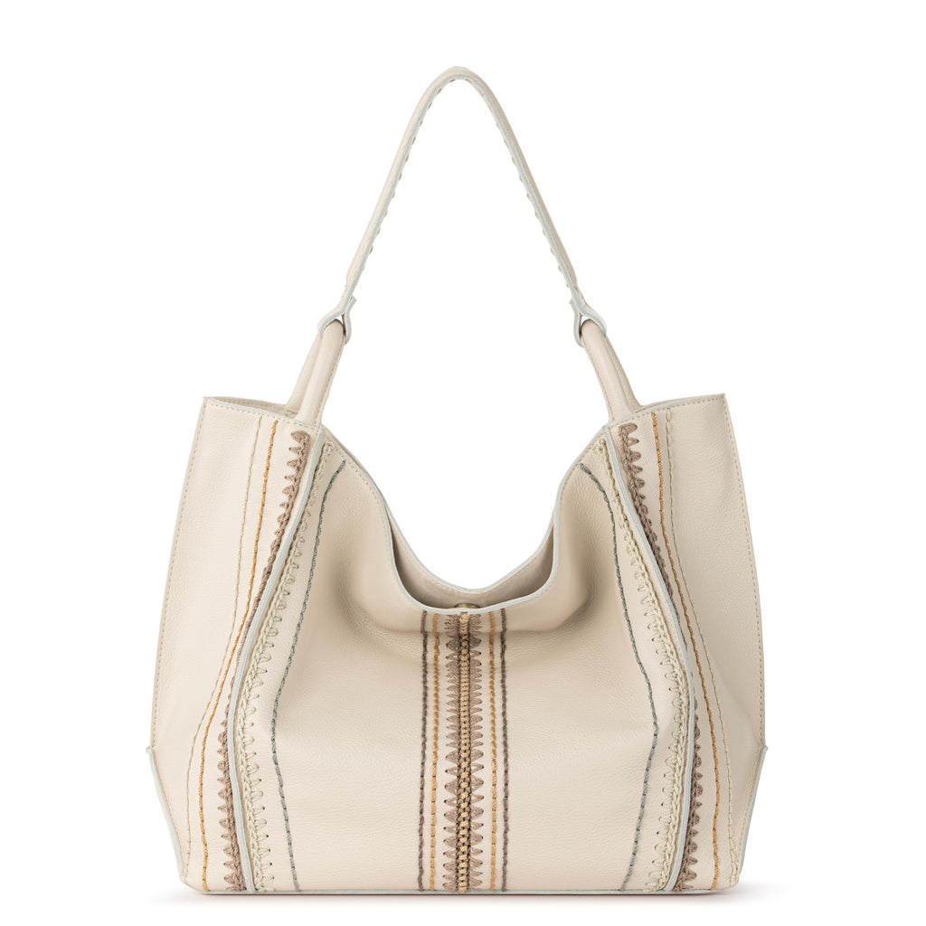 The Sak Los Feliz Large Tote - Leather - Stone Neutral Seminyak