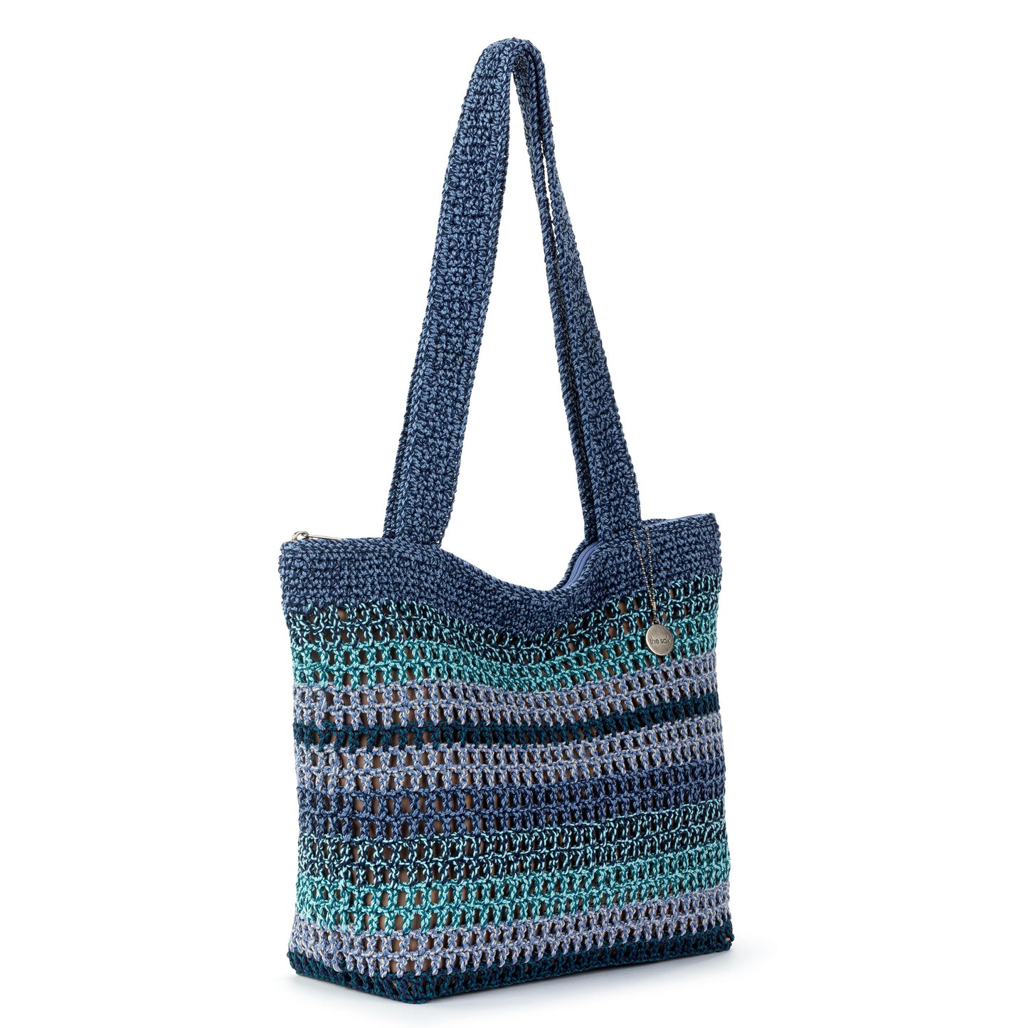 The Sak Casual Classics Tote Crochet - |Lapis Stripe Sayulita|