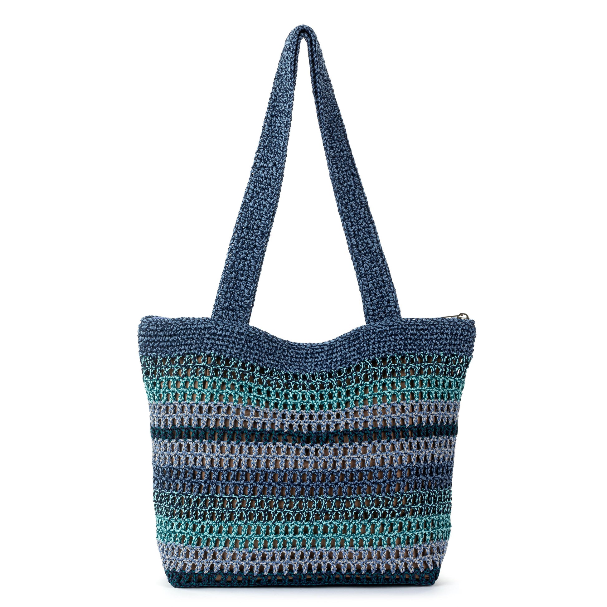 The Sak Casual Classics Tote Crochet - |Lapis Stripe Sayulita|