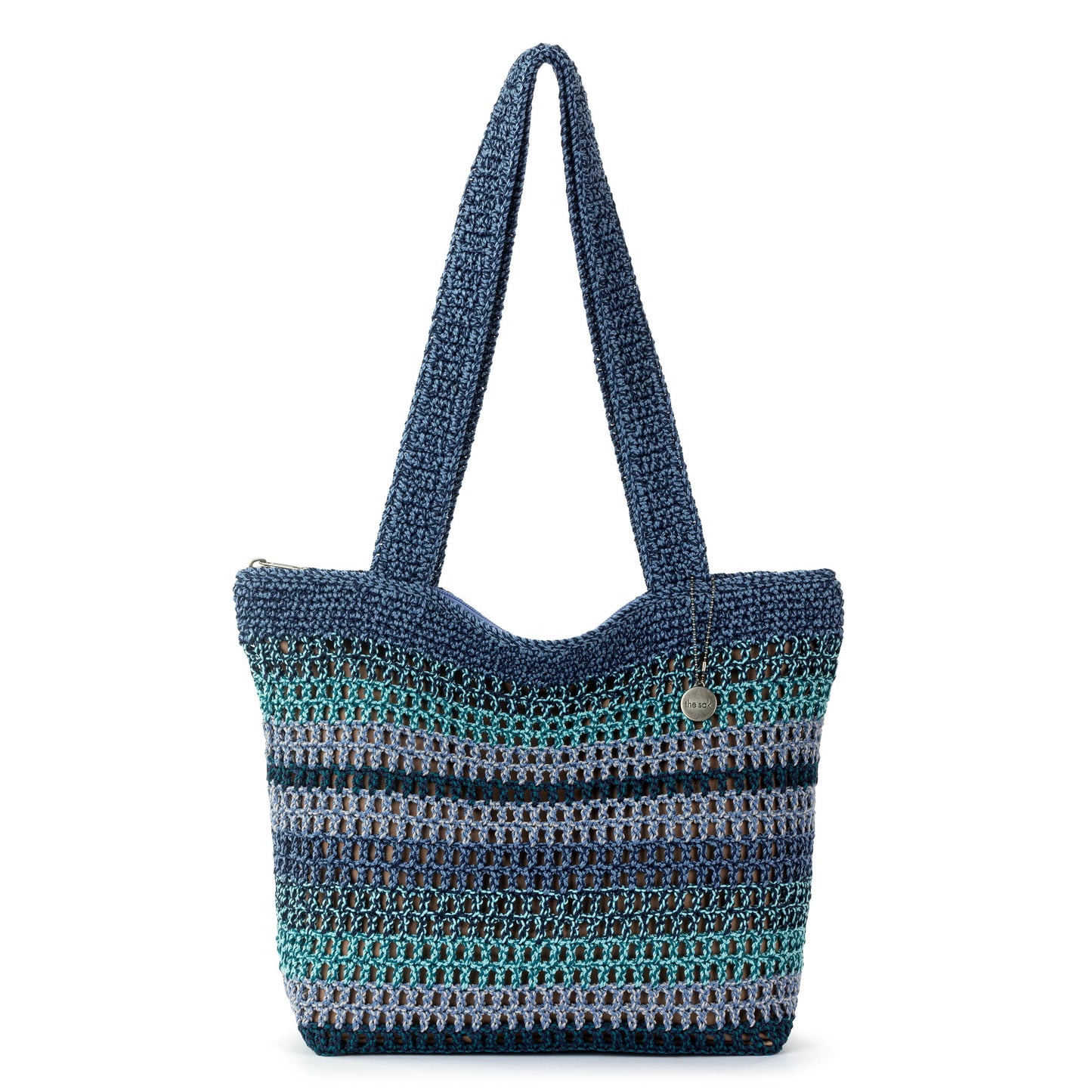 The Sak Casual Classics Tote Crochet - |Lapis Stripe Sayulita|
