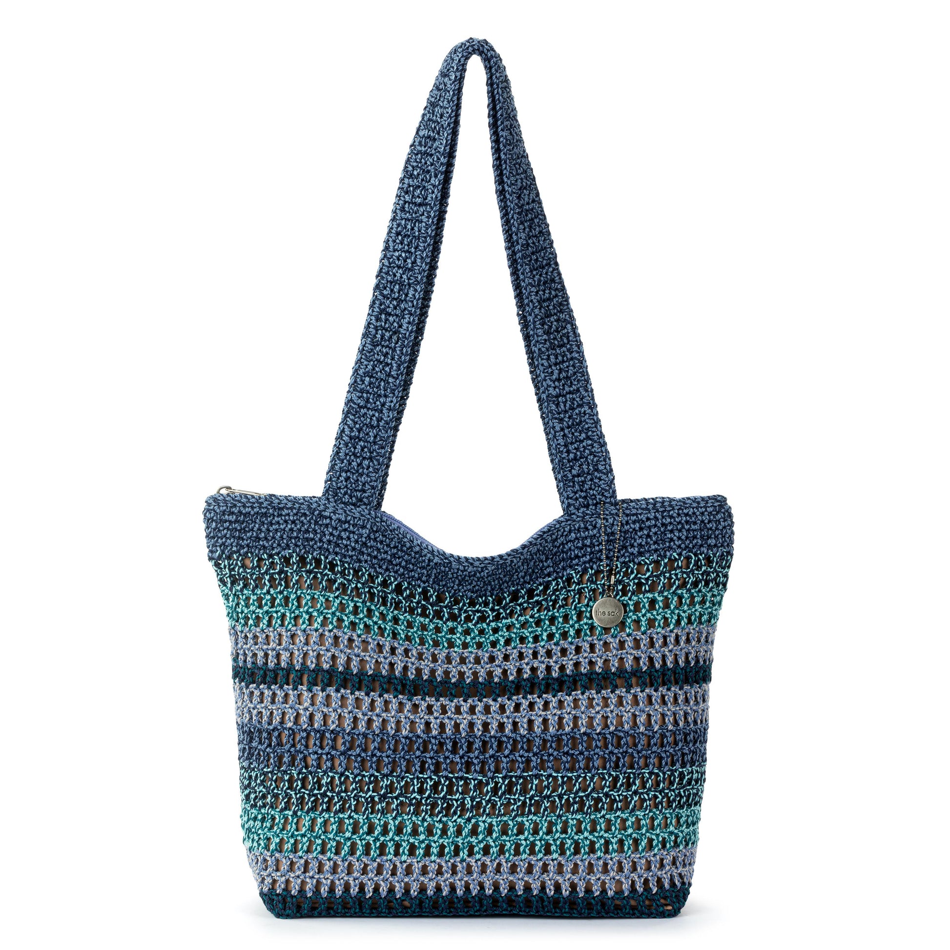 The Sak Casual Classics Tote Crochet - |Lapis Stripe Sayulita|