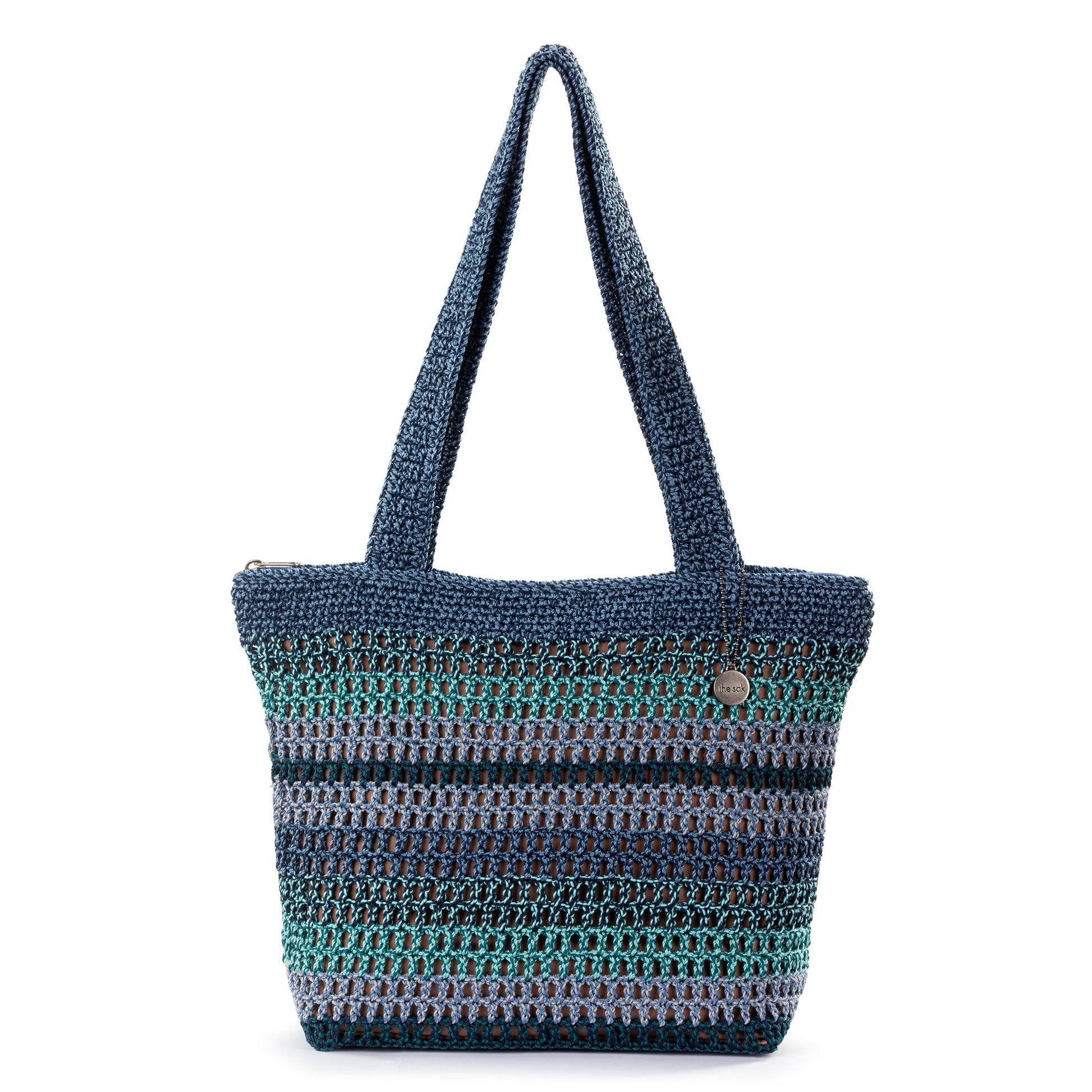 The Sak Casual Classics Tote Crochet - |Lapis Stripe Sayulita|