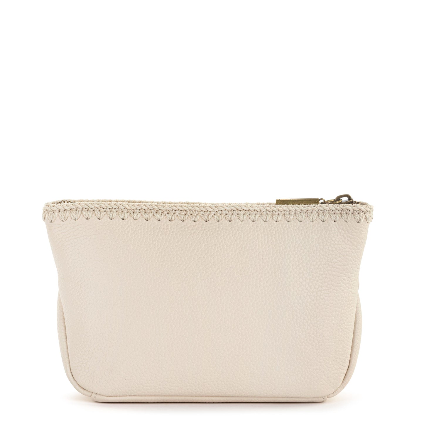 The Sak Essential Medium Pouch Leather - |Stone|