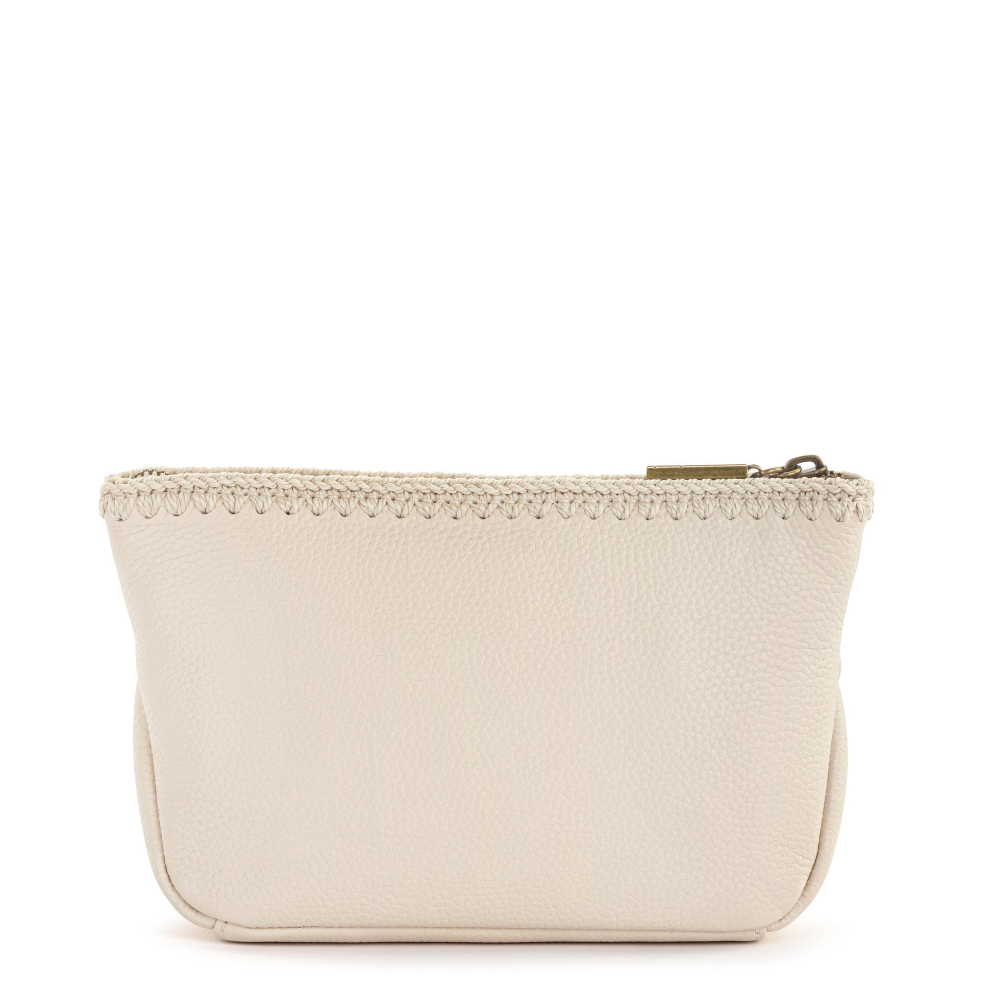 The Sak Essential Medium Pouch Leather - |Stone|